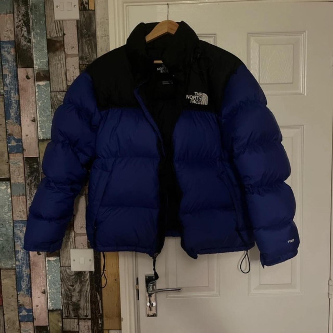 The North Face Men's Navy and Purple Jacket - Depop