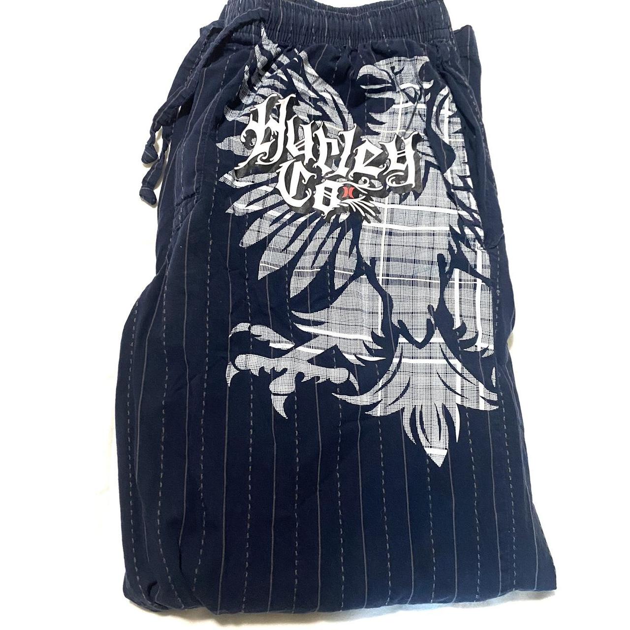 Hurley Men's Navy and White Pajamas Depop