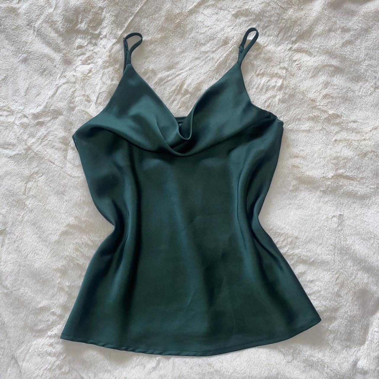 Nasty Gal Women's Green Top | Depop