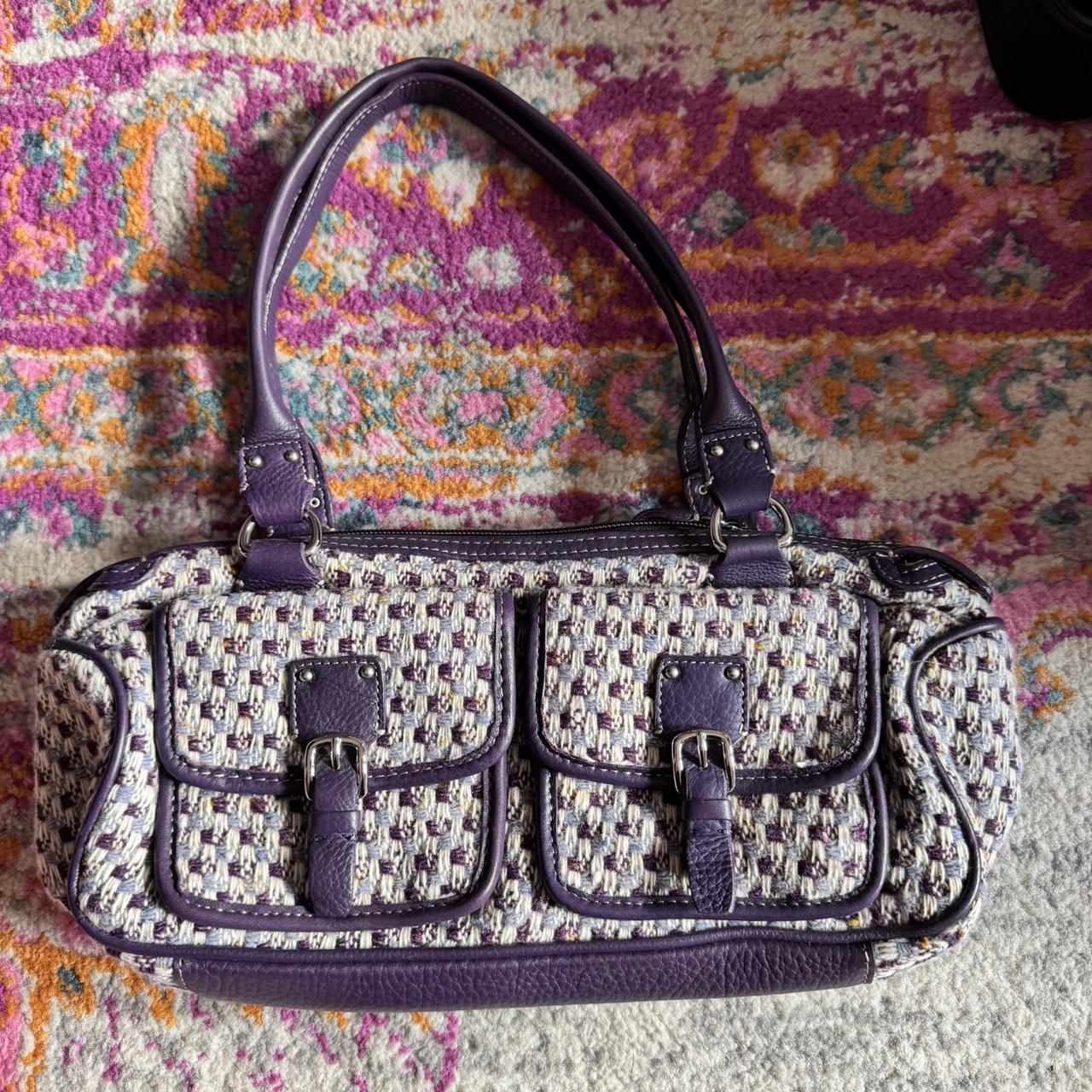 Fossil vintage discount purple purse bag