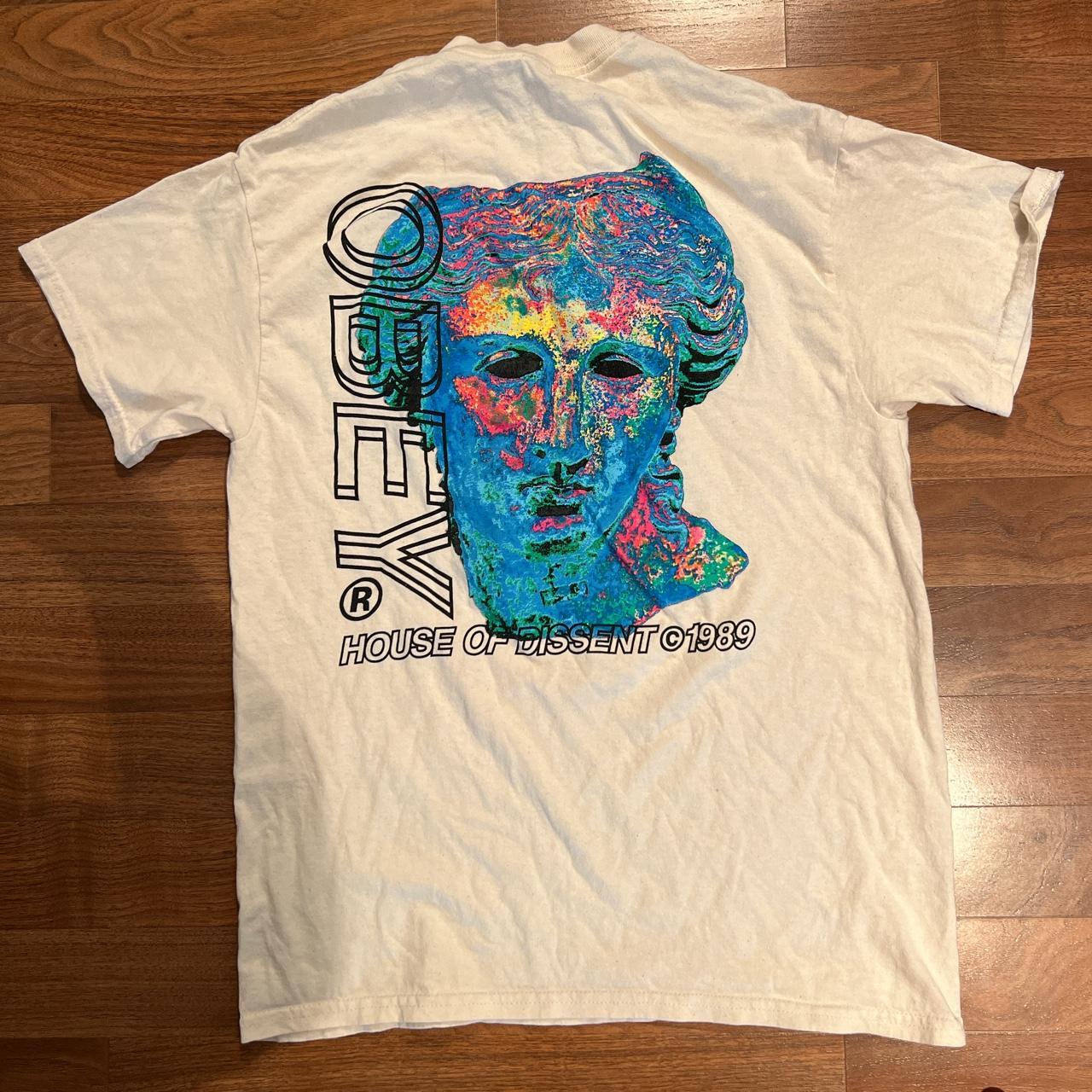 Obey Men's Cream T-shirt (2)