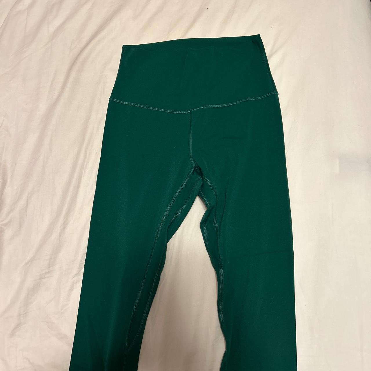 lululemon everglade green leggings barely ever worn - Depop