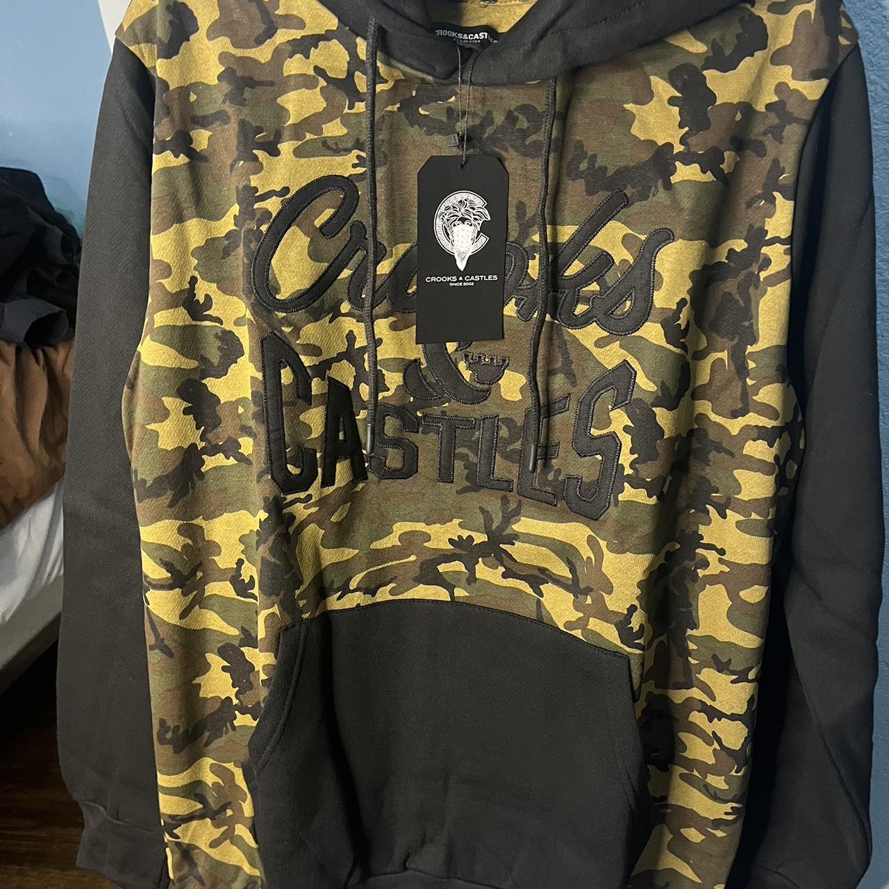 Crooks Castle Embroidered Camo/Black Depop