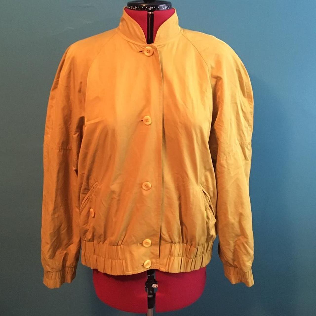 Women's Yellow and Gold Jacket Depop