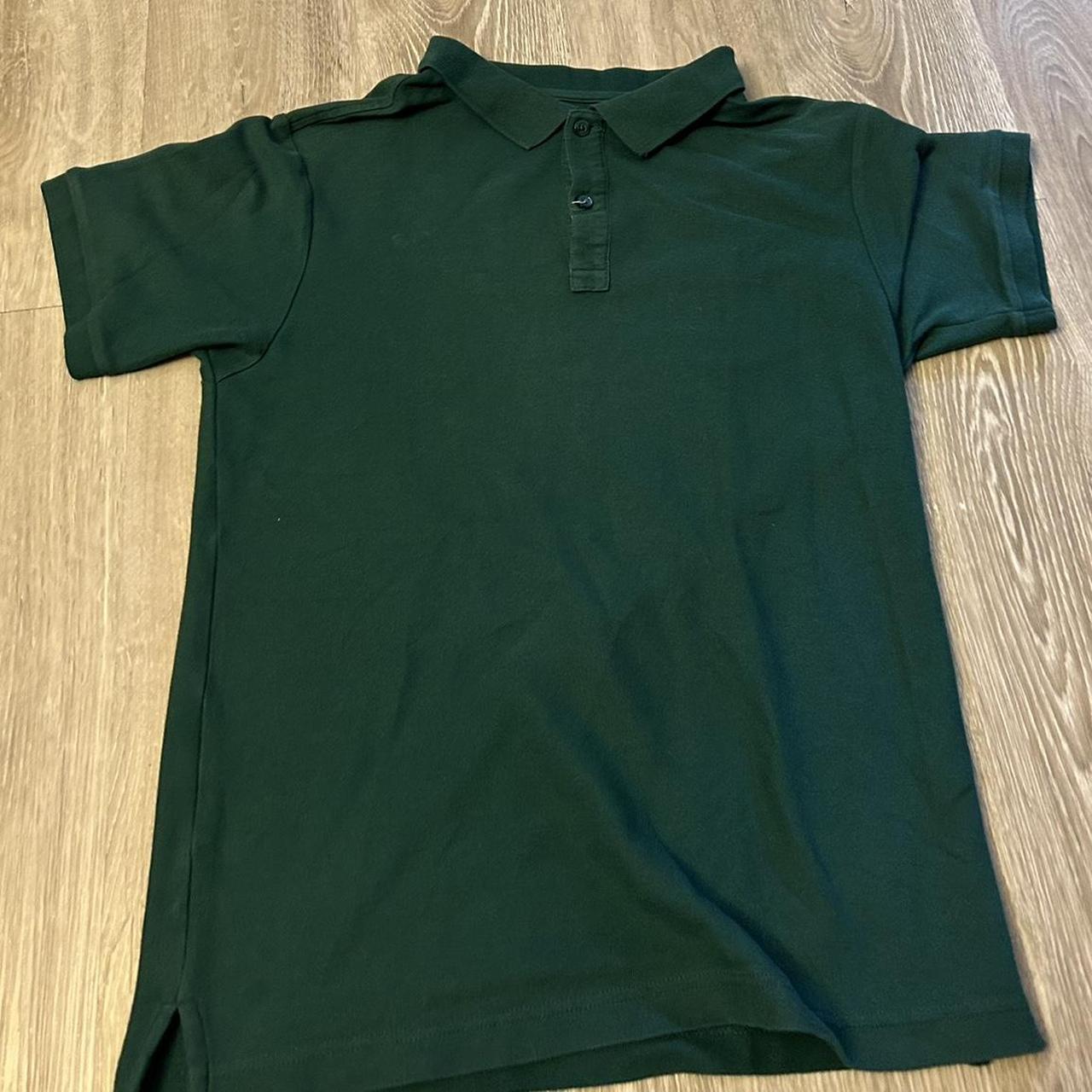 Nautica collared forest green T shirt preppy school... - Depop