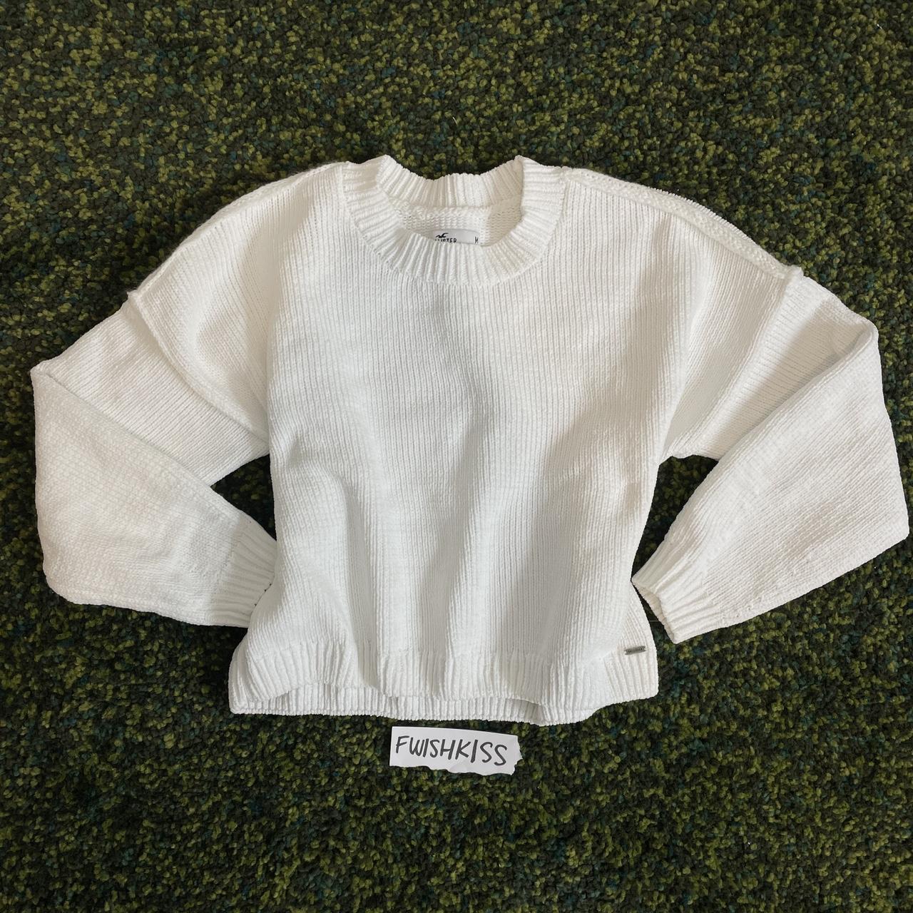 Hollister Co. Women's White Jumper | Depop