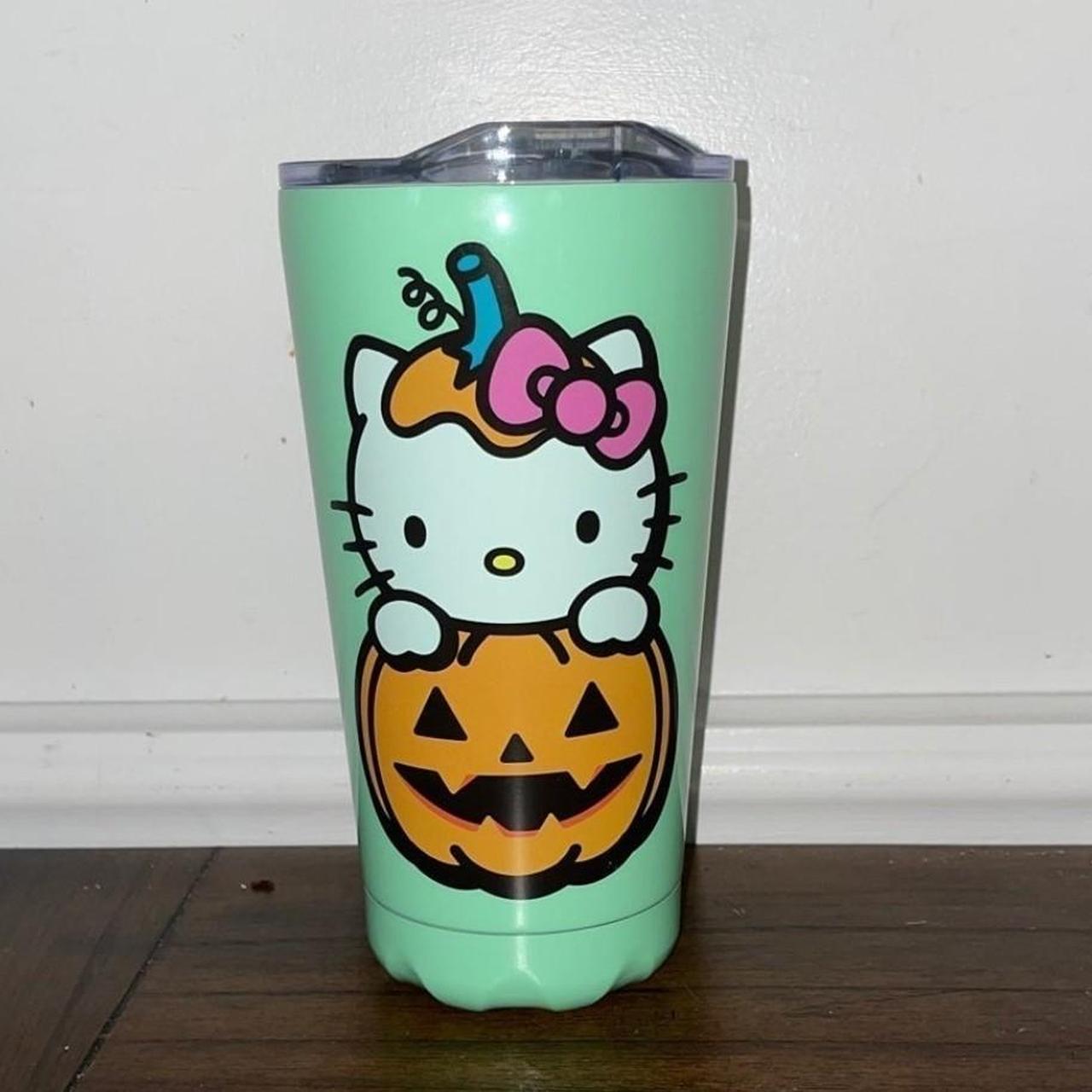 Hello Kitty Glass Cup, Hello Kitty, Pumpink Glass Cup, Pumpink