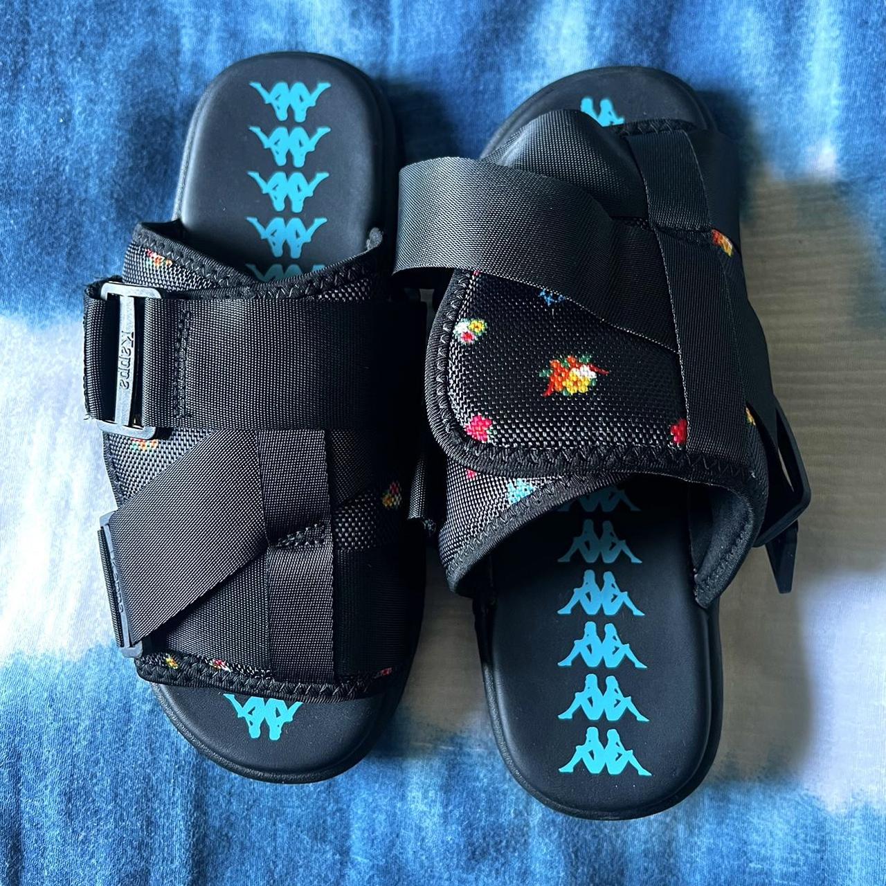 Size 7 Unisex Kappa slides. Excellent condition,... - Depop