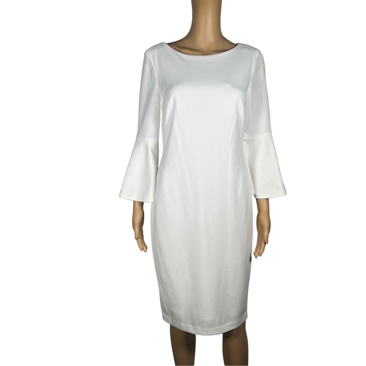 Calvin klein white dress on sale