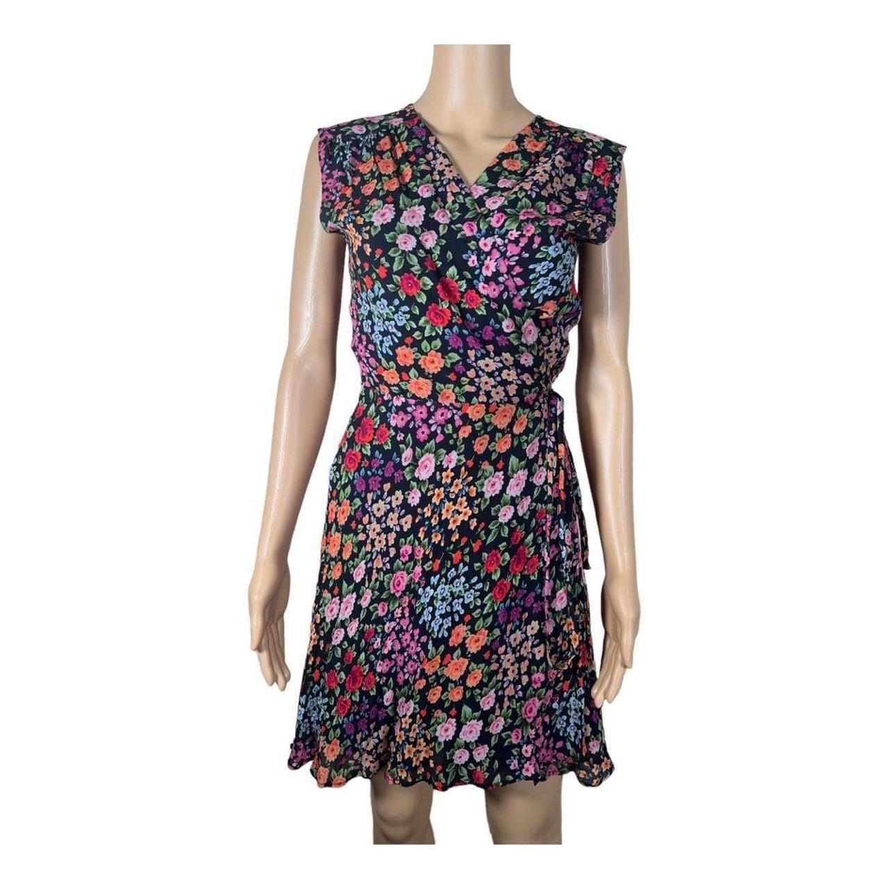 Yumi floral hotsell print wrap dress