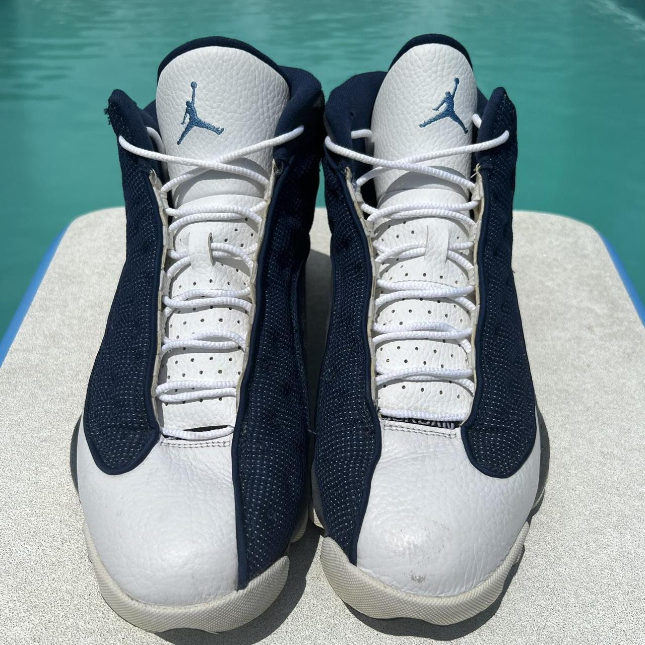 Jordan 13 Flint Grey Used In Good Condition Scuff - Depop