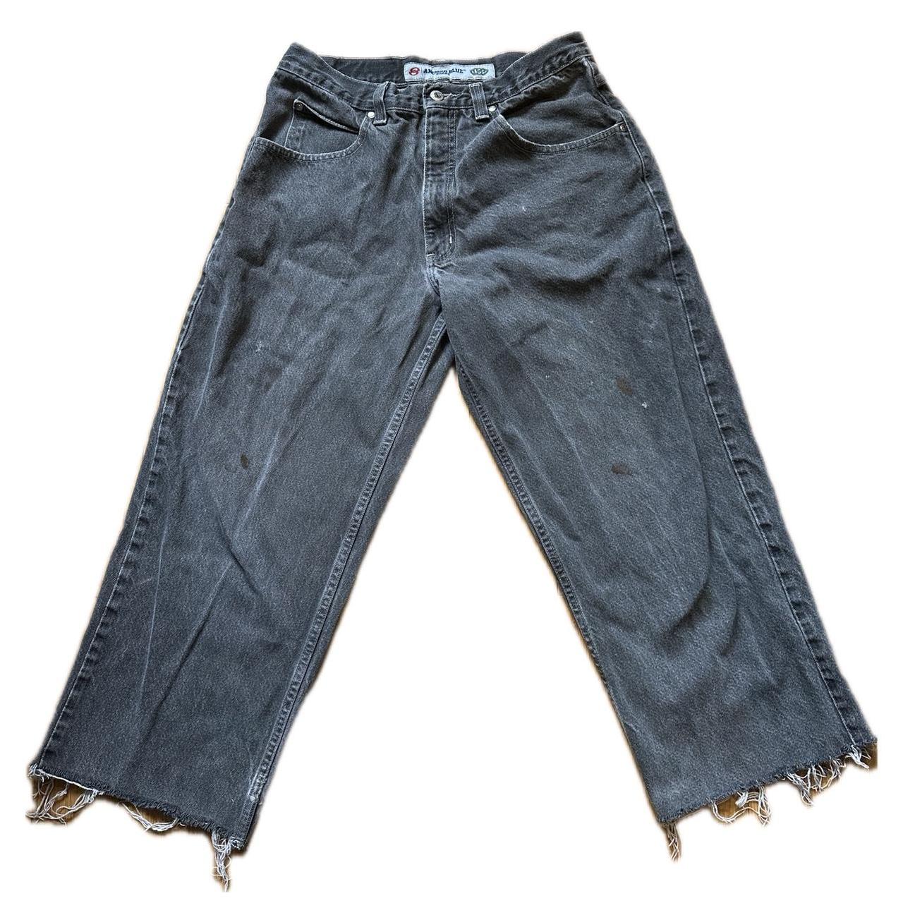 black baggy fit jeans - Sizing : 30’ waist, 35’... - Depop