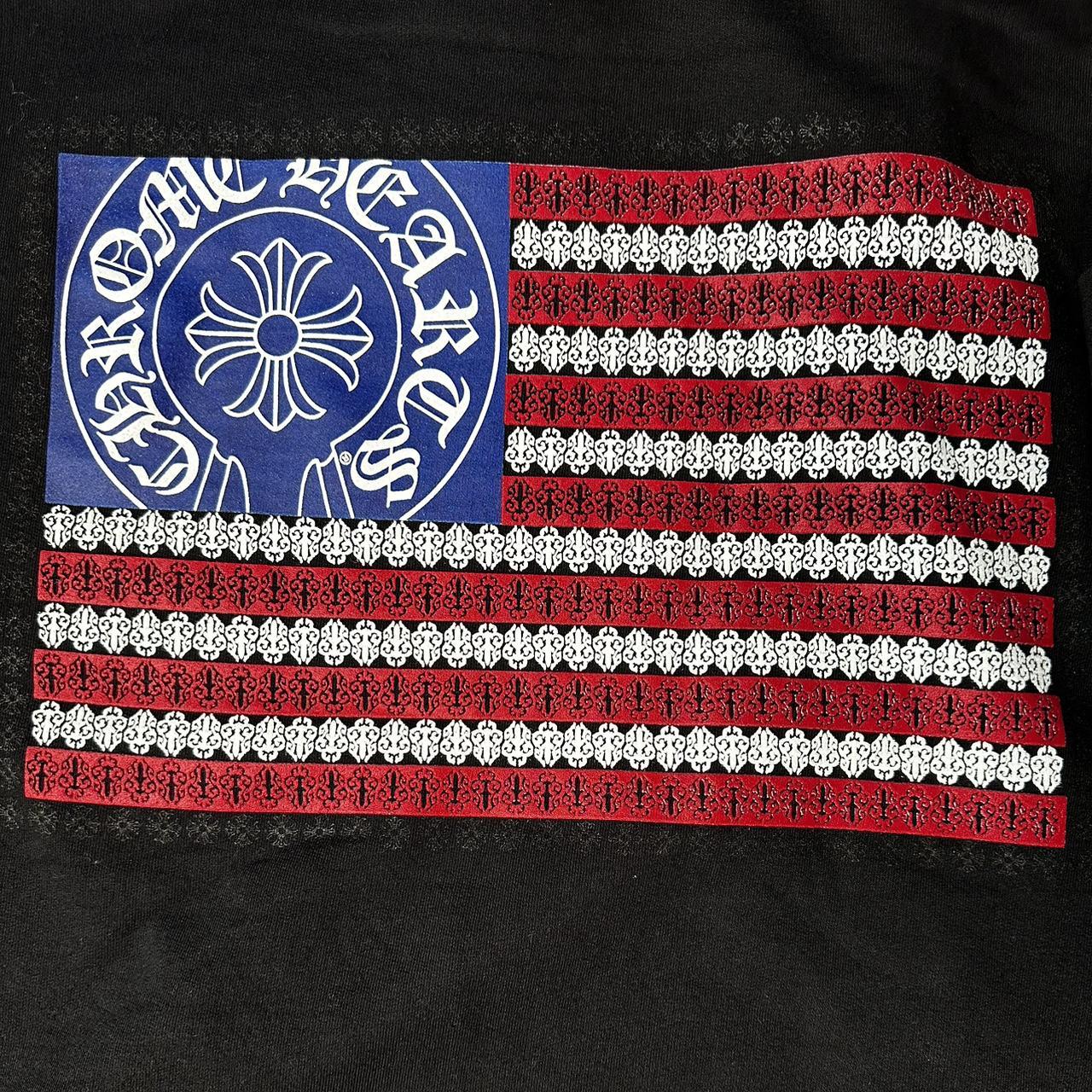 CHROME HEARTS American Flag Hoodie •Authentic... - Depop