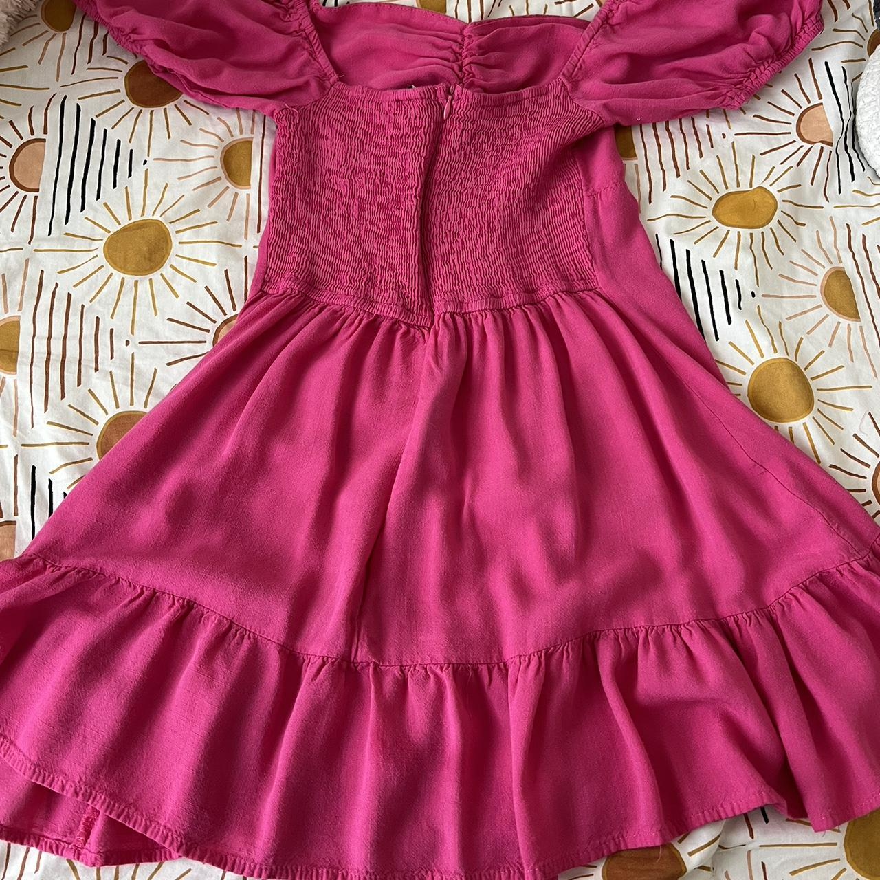 Princess Polly Someday Soon Mini Dress in hot pink... - Depop