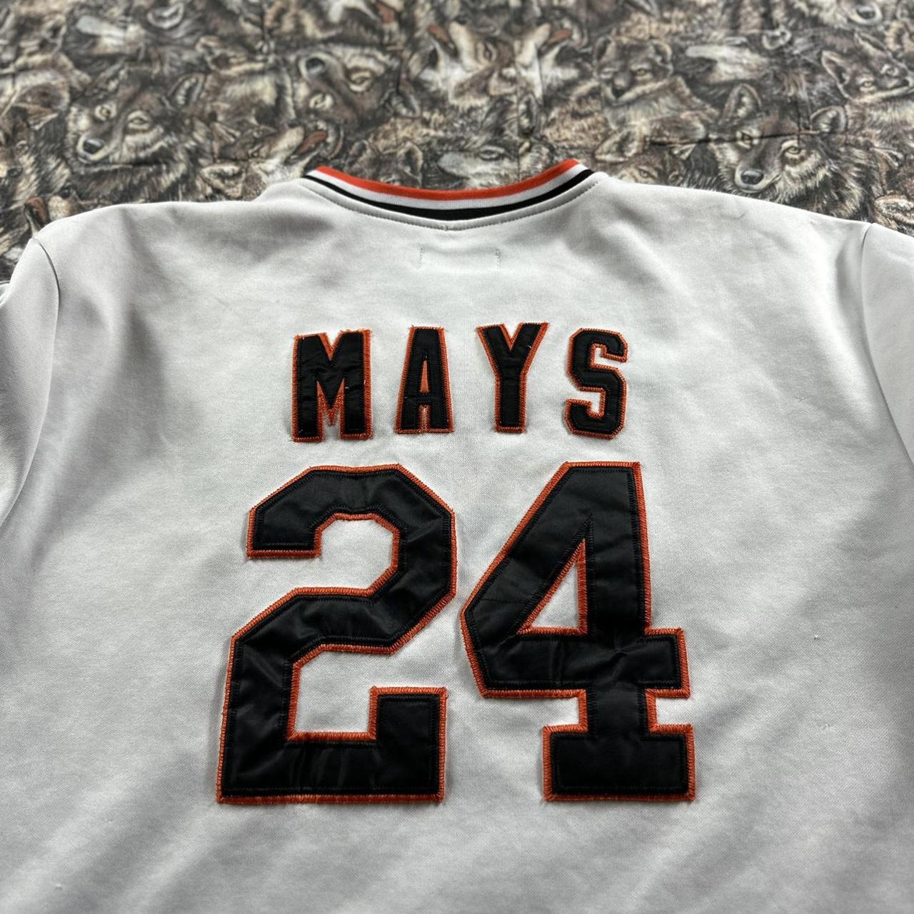 vintage 90s Willie Mays Mitchell and Ness Giants - Depop