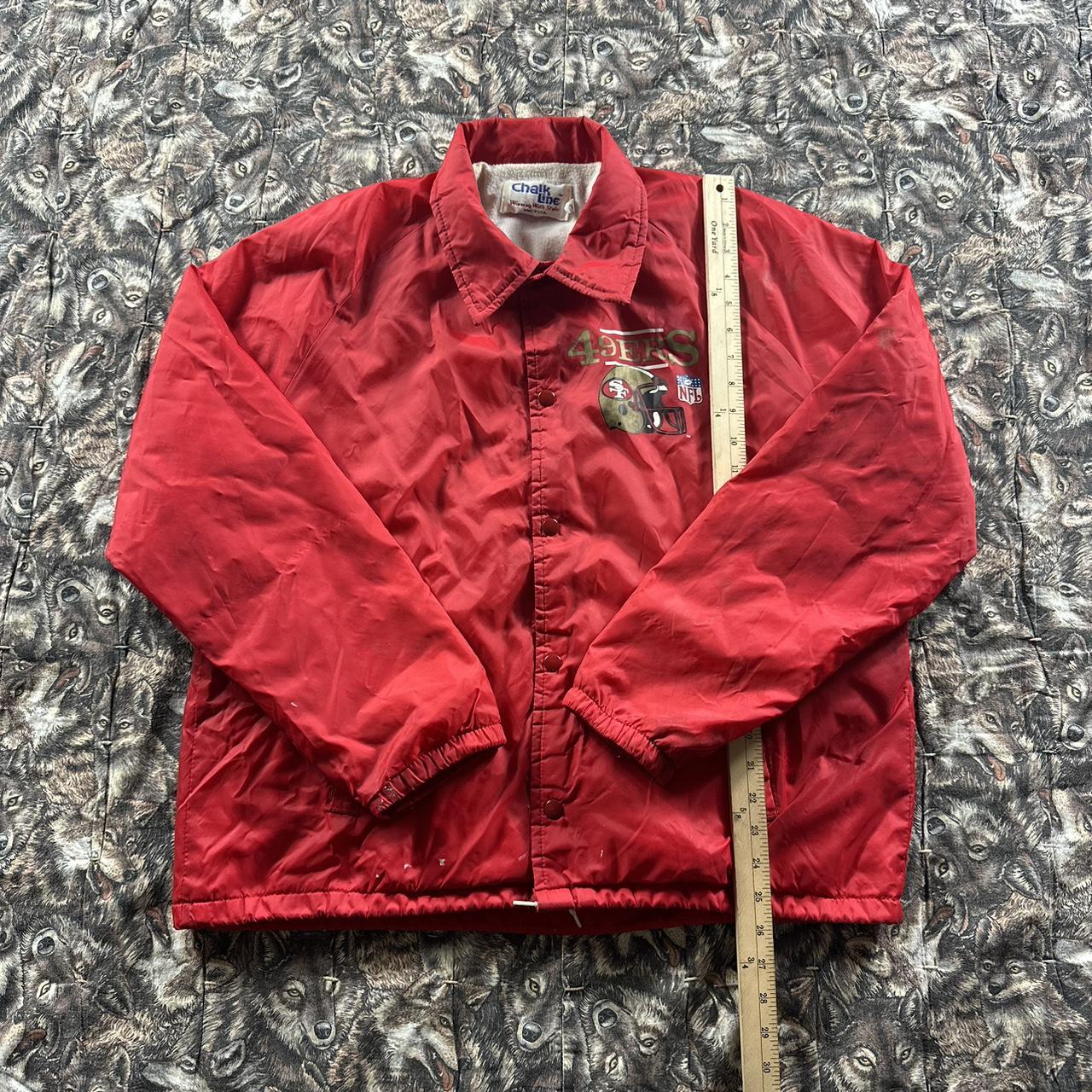 Vintage San Francisco 49ers chalkline jacket - Depop