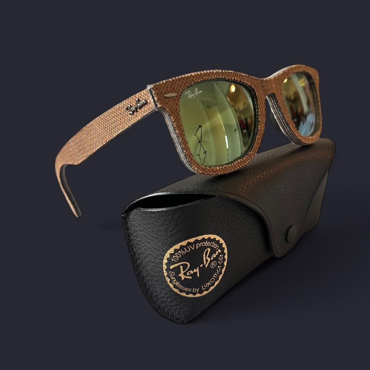 Ray-Ban Men's Wayfarer Sunglasses Brown/Gold – Ray-Ban Wayfarer