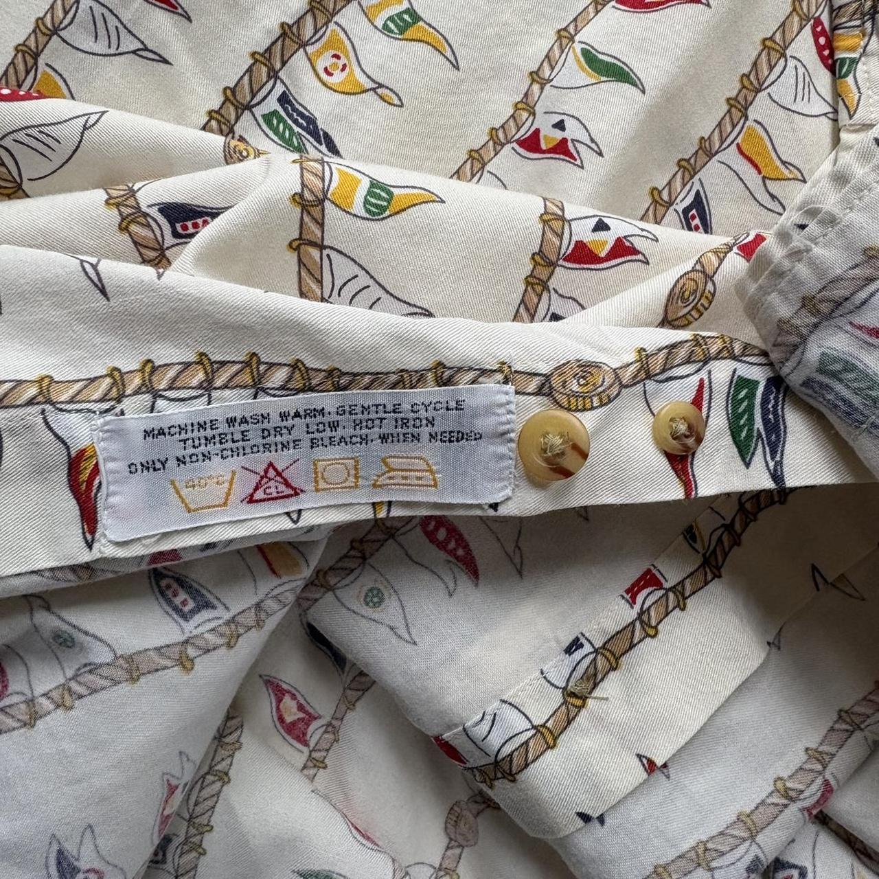 Yves Saint Laurent Men's Shirt - Multi/Cream - XL… - image 6