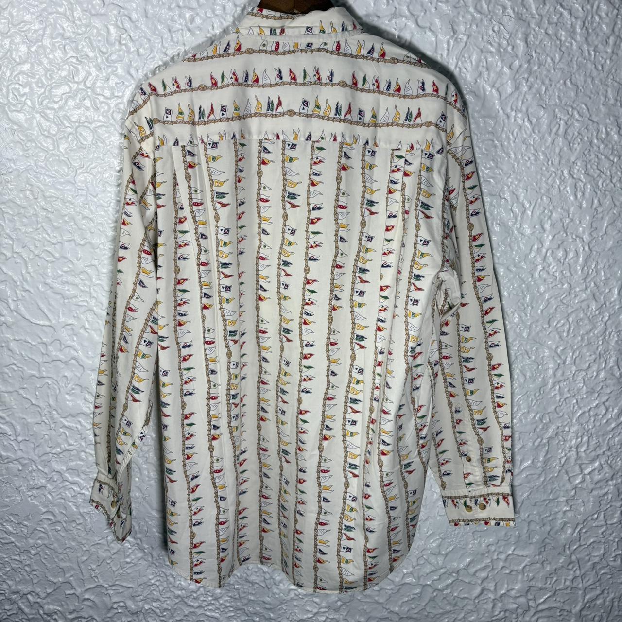 Yves Saint Laurent Men's Shirt - Multi/Cream - XL… - image 4
