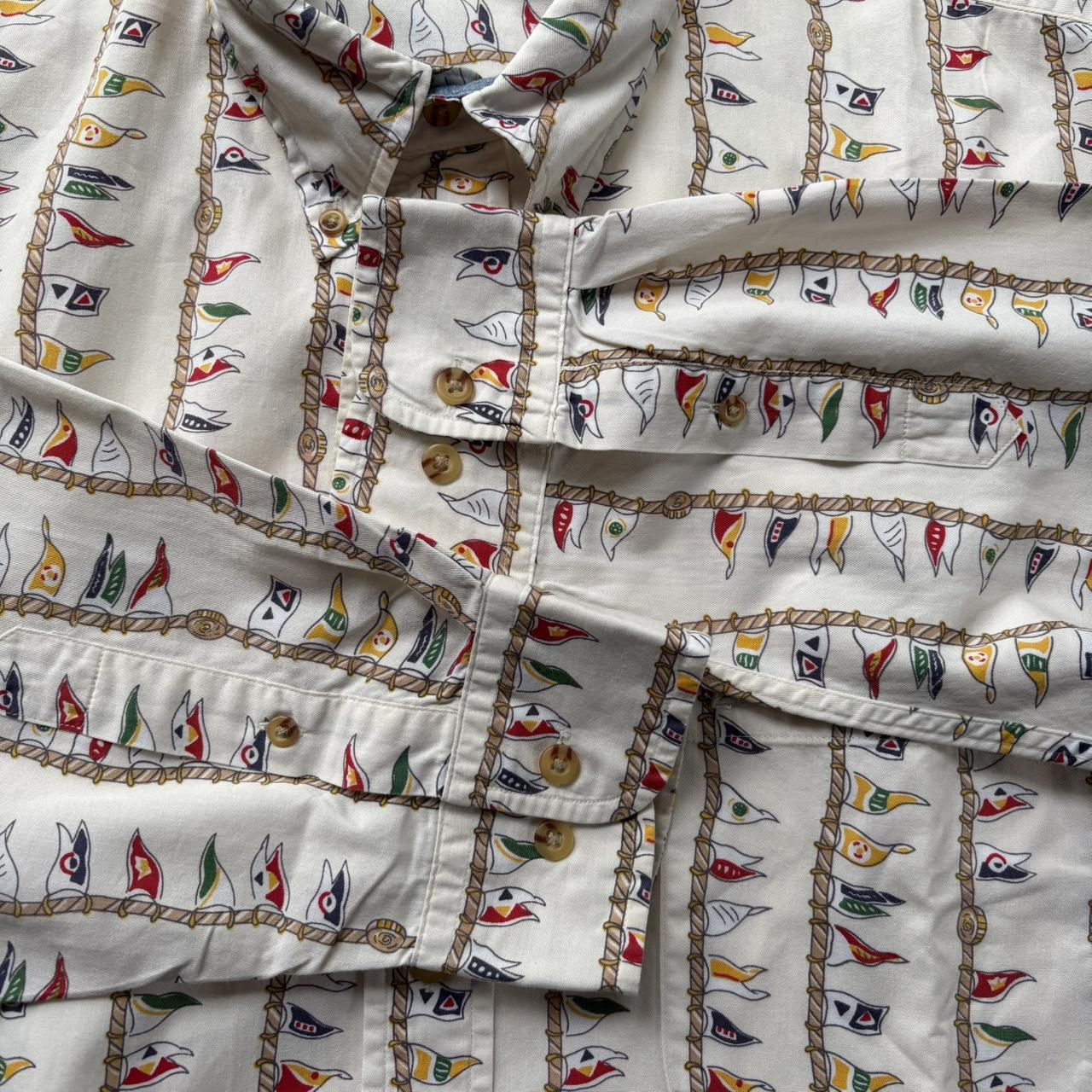 Yves Saint Laurent Men's Shirt - Multi/Cream - XL… - image 7