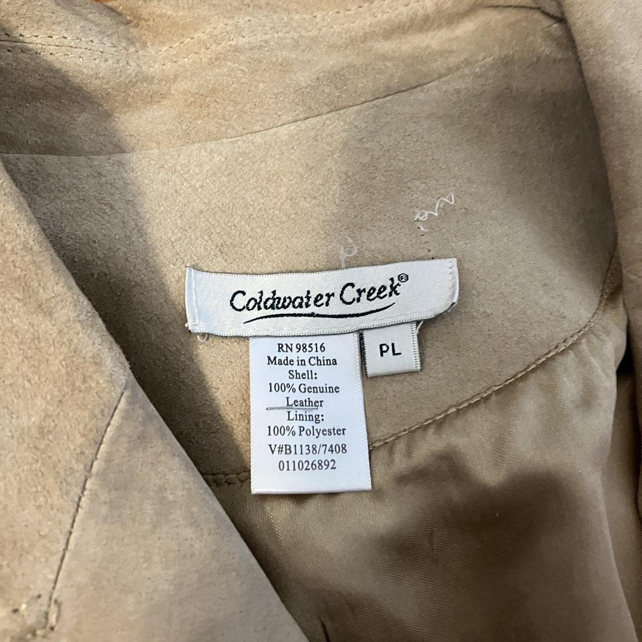 vintage Coldwater Creek suede trench best fits size... - Depop