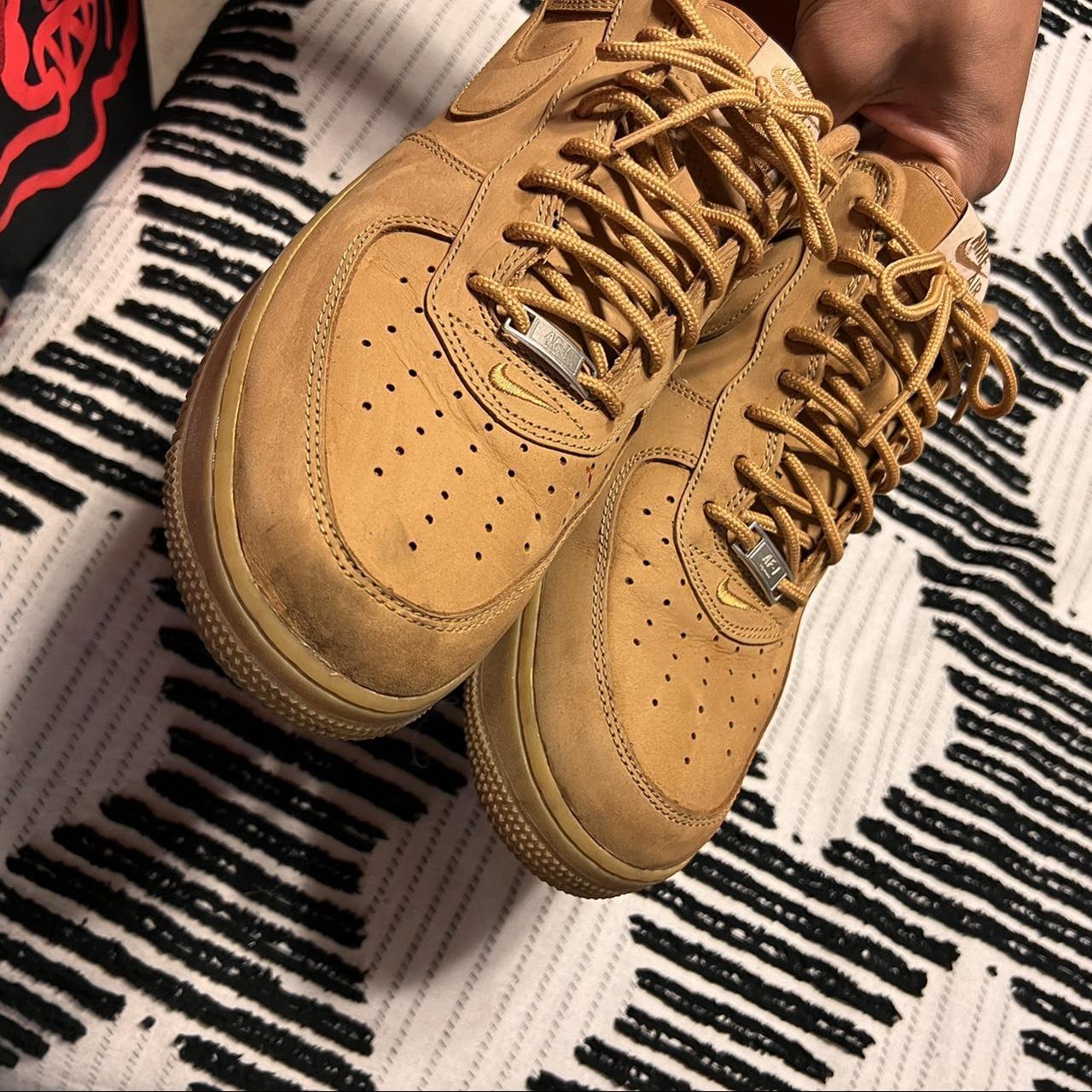 Wheat Supreme Af1 Depop