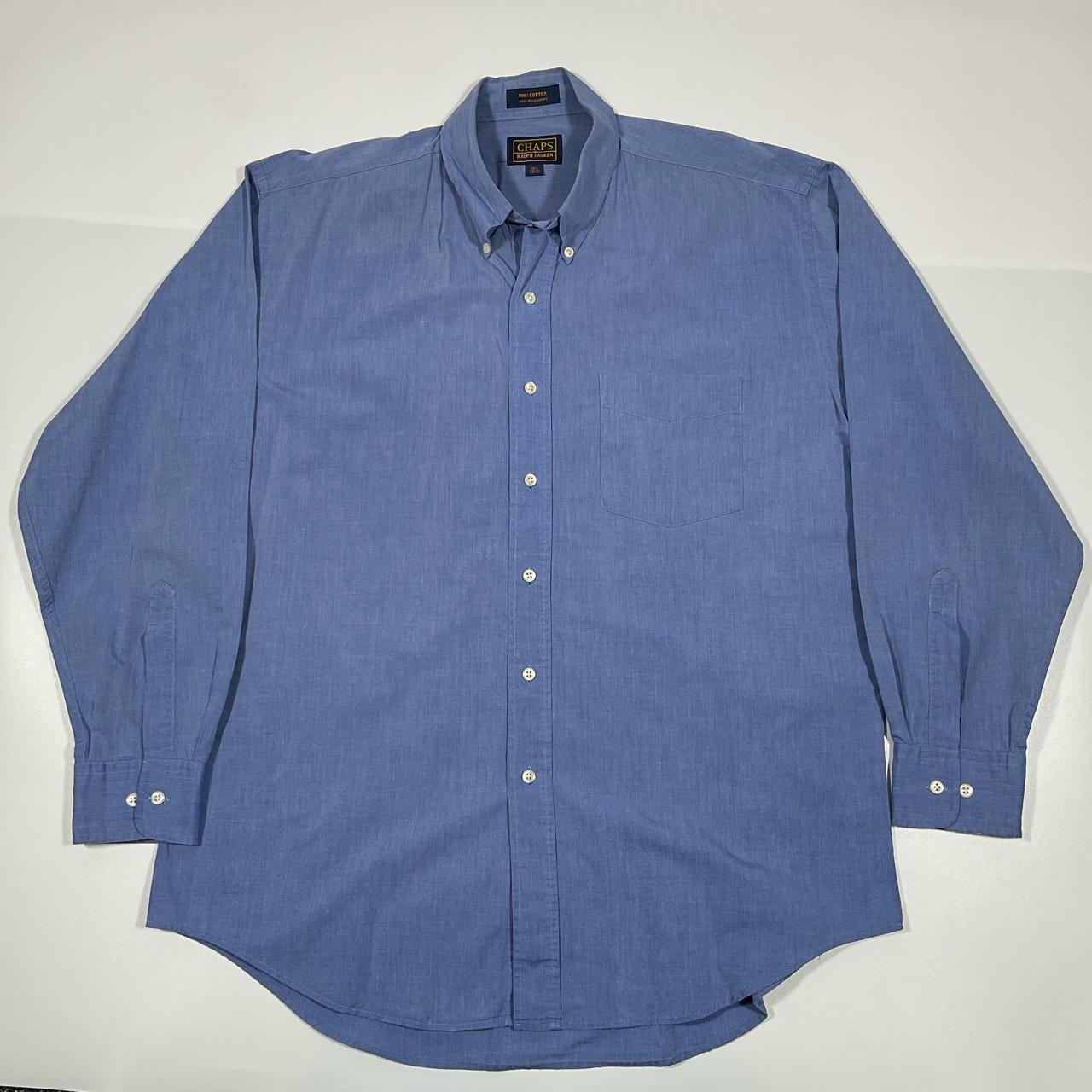 Ralph Lauren chaps long sleeve shirt blue , grab... - Depop