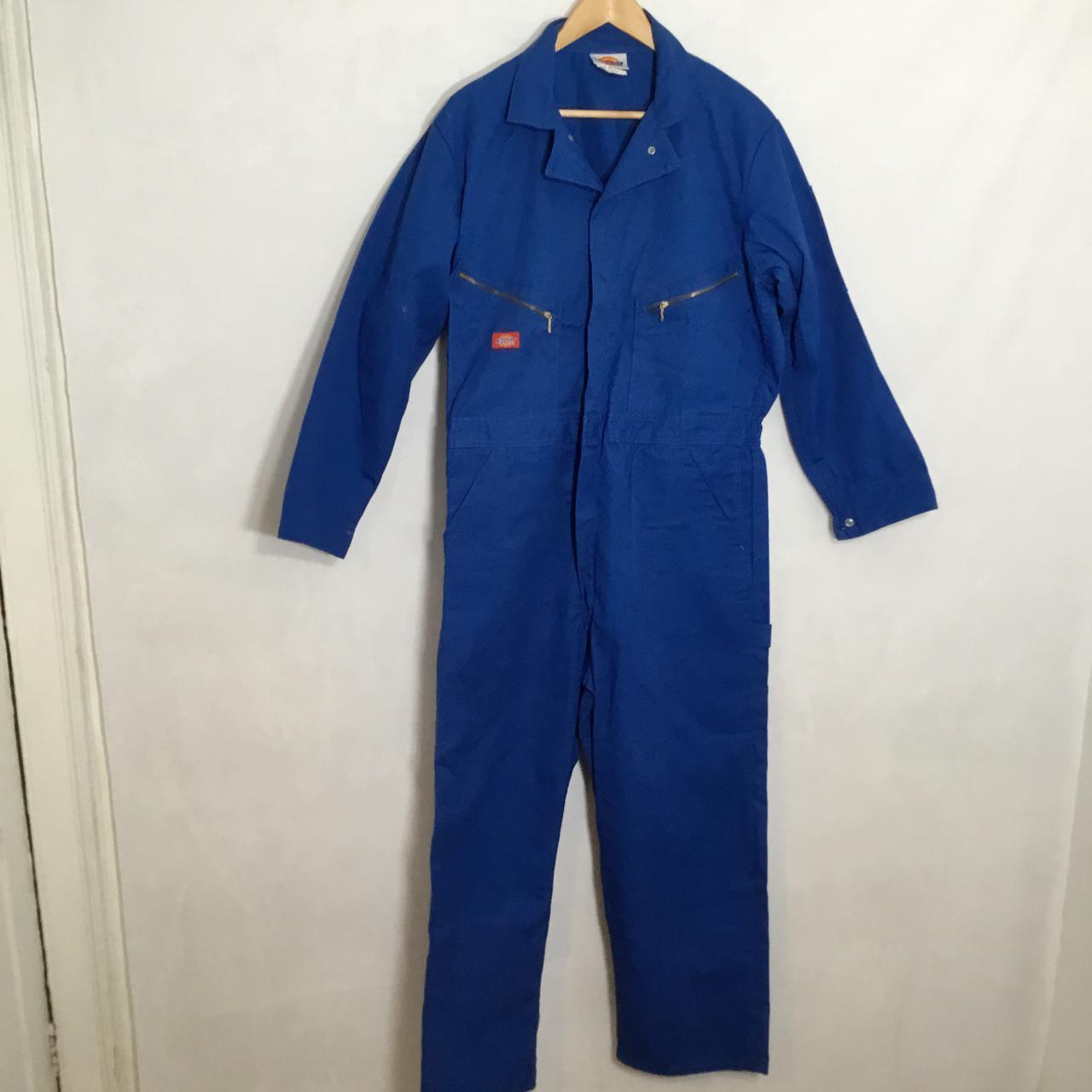 Dickies Boiler Suit Dickies Blue Heavy Weight Long Depop