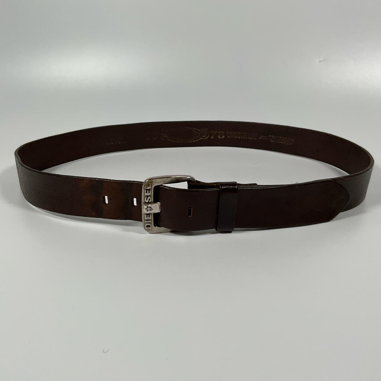 Brown leather Diesel belt. Amazing vintage brown ... - Depop