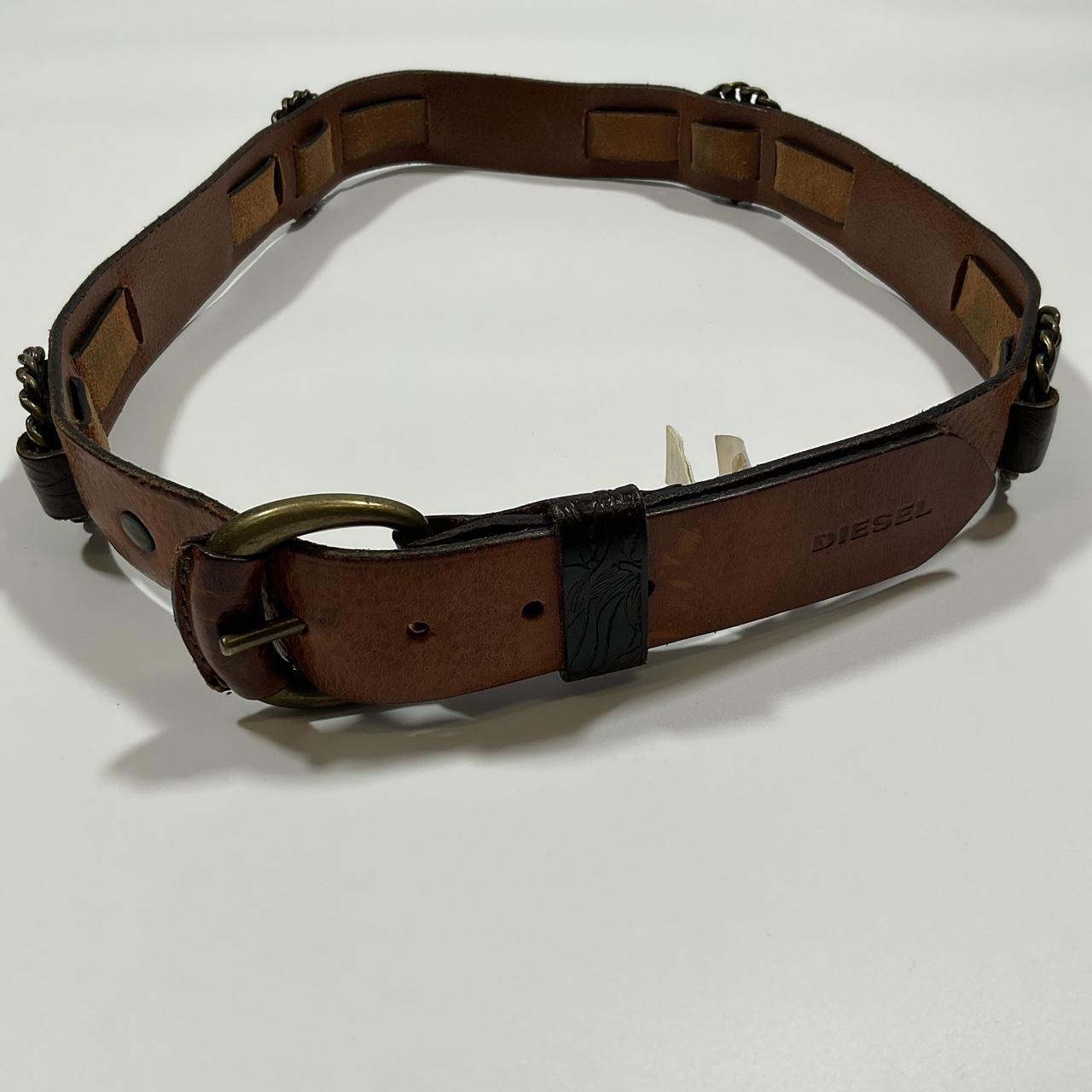 diesel belt leather