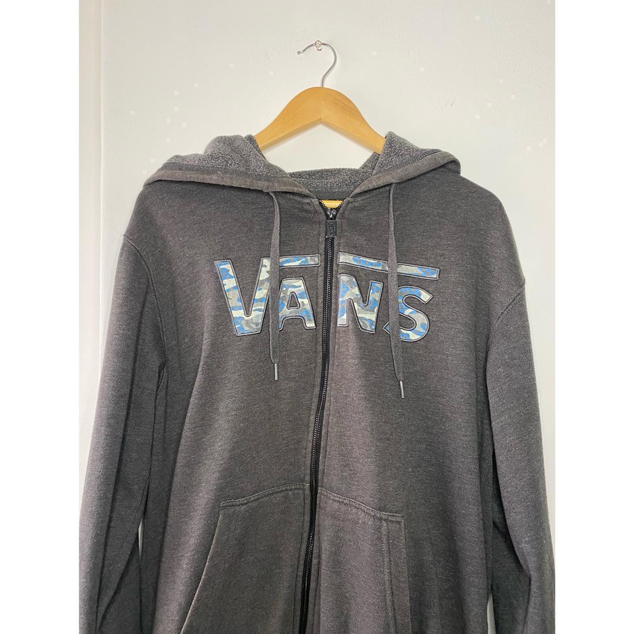 Item Grey vans zip up jacket Condition Good