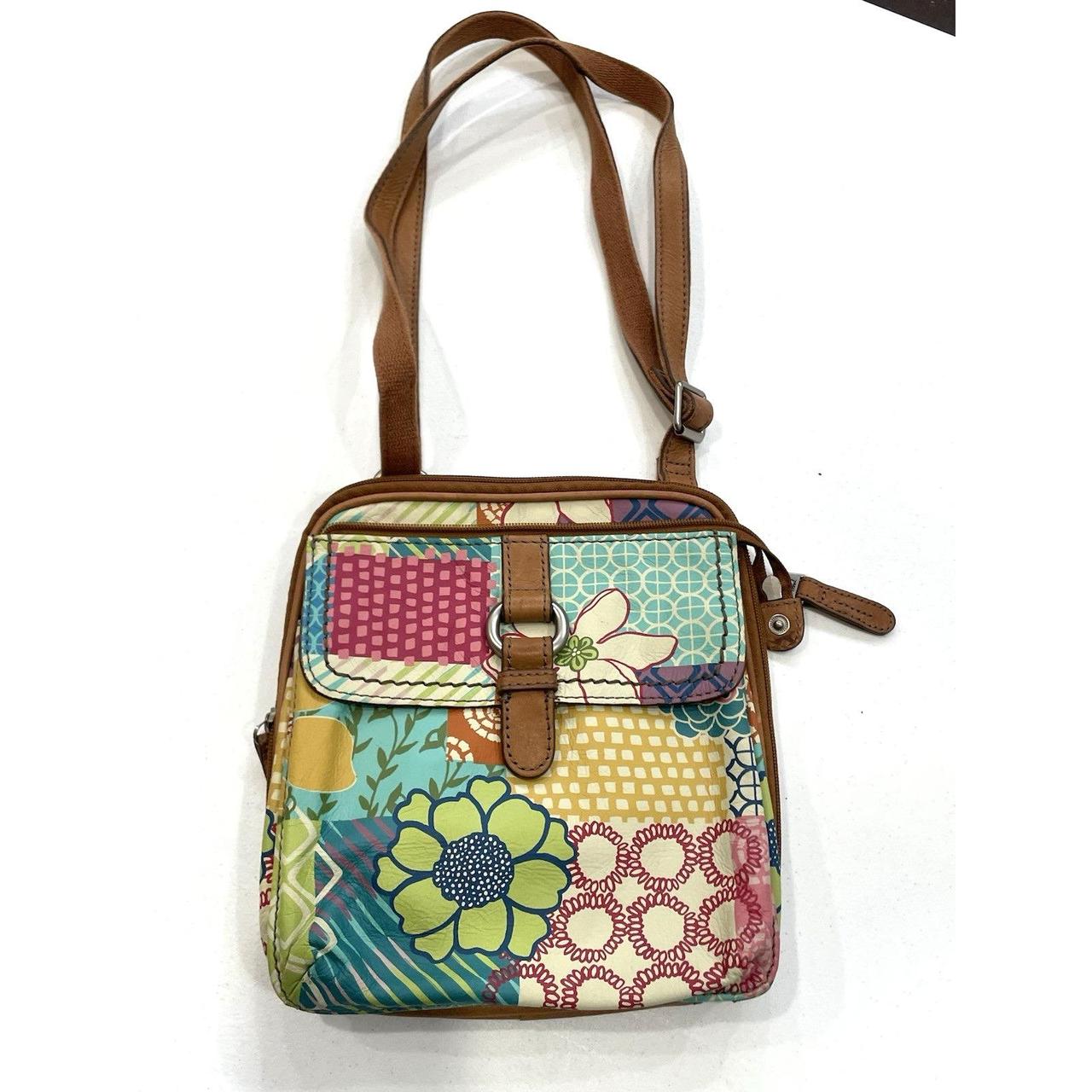 Fossil Women's Bag - Green/Multi – FOSSIL Leather… - image 1