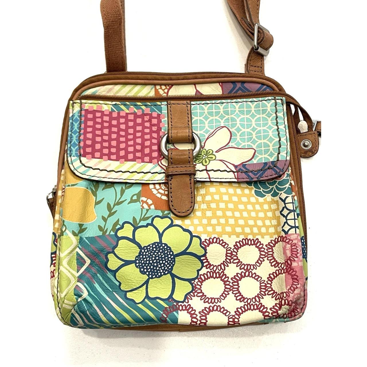 Fossil Women's Bag - Green/Multi – FOSSIL Leather… - image 3
