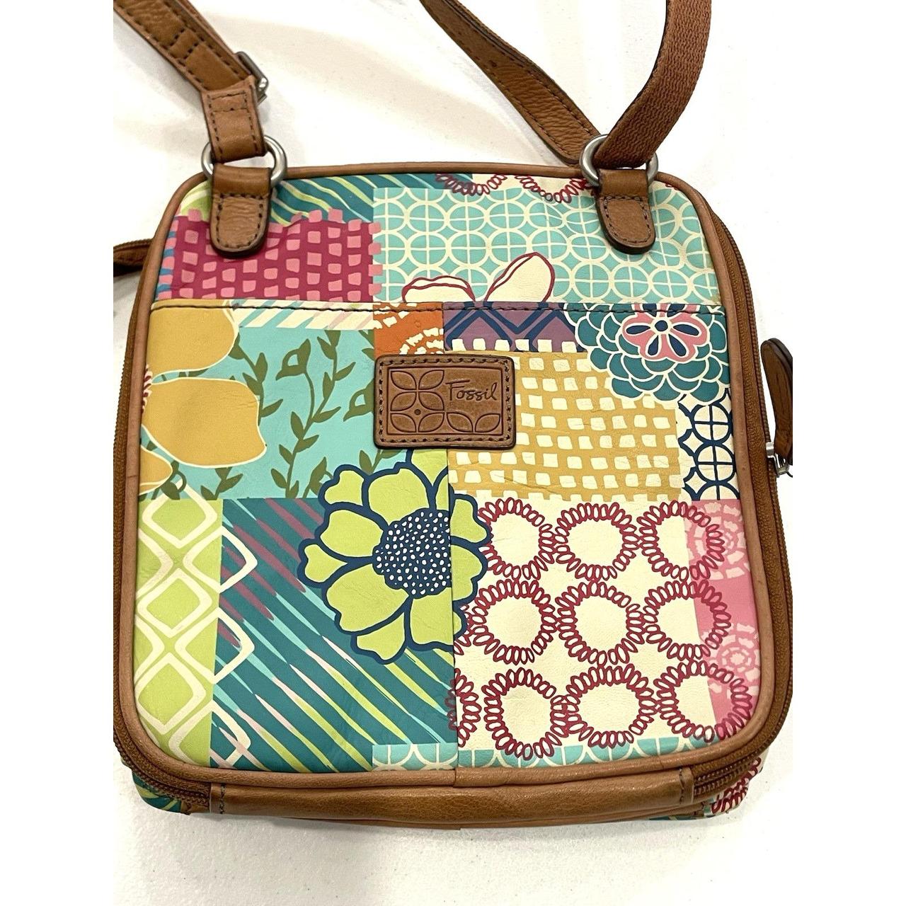 Fossil Women's Bag - Green/Multi – FOSSIL Leather… - image 8