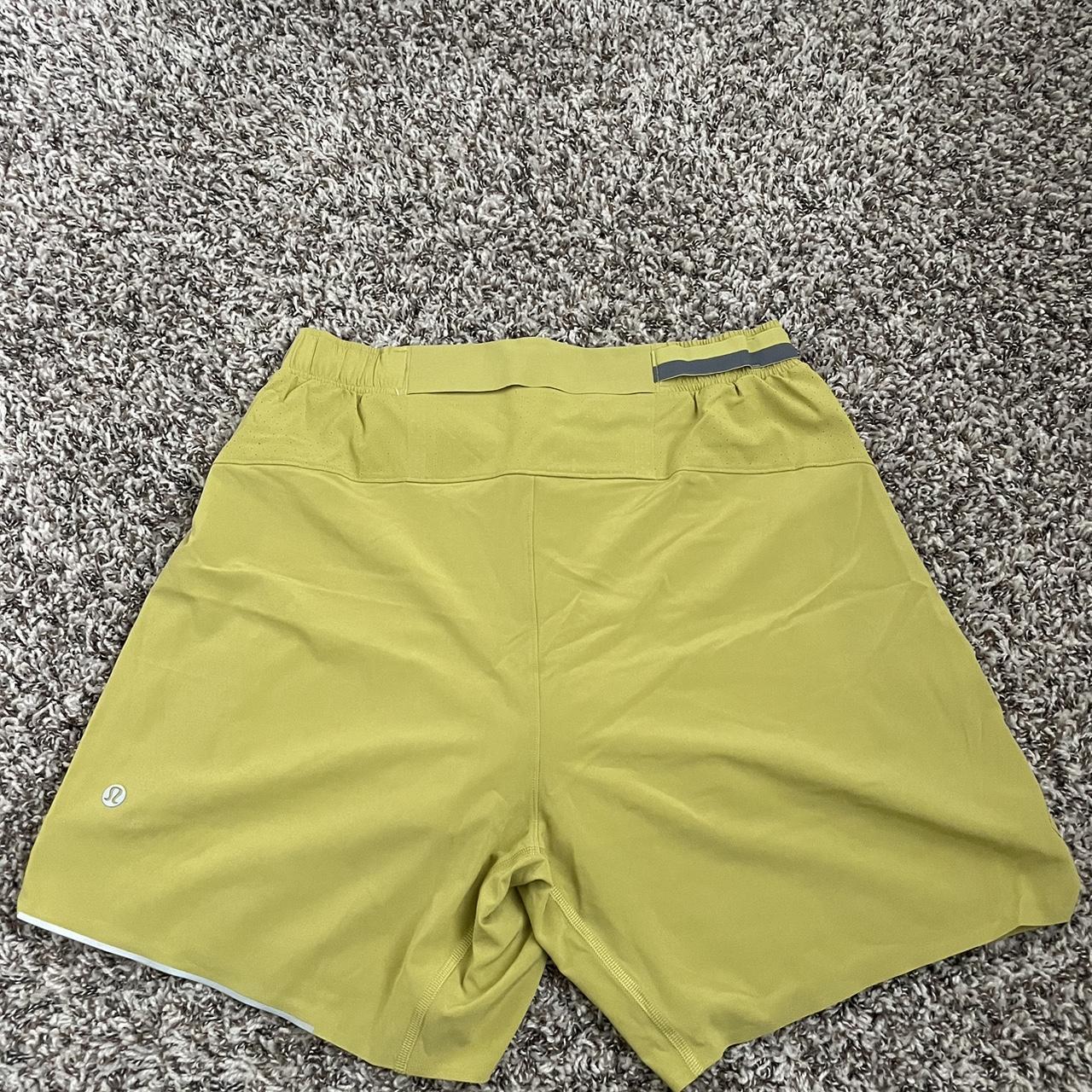 Lululemon Men's Yellow Shorts Depop