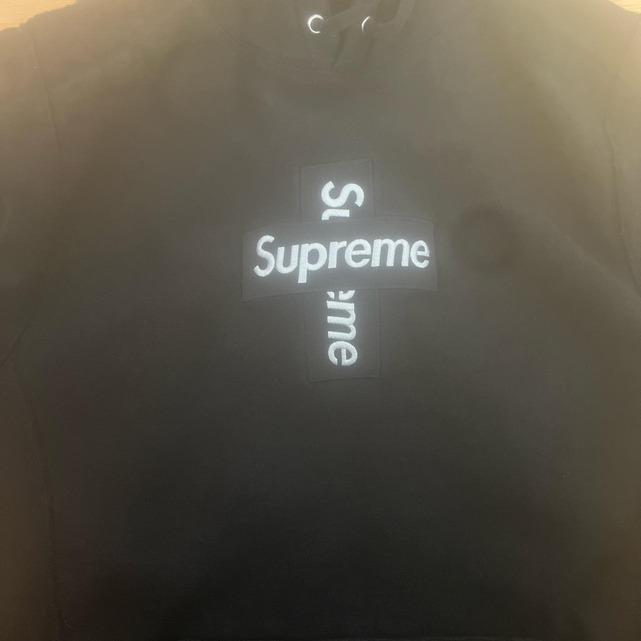 Supreme Cross Box Logo hoodie Black