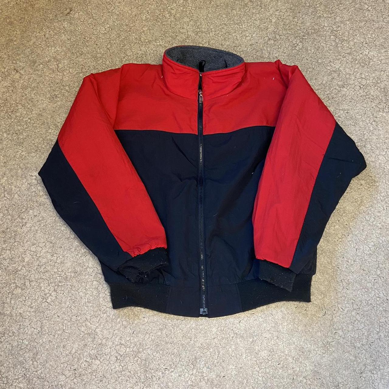 Vintage The North Face Men's Medium Full Zip Fleece Lined Red + store Black Jacket USA