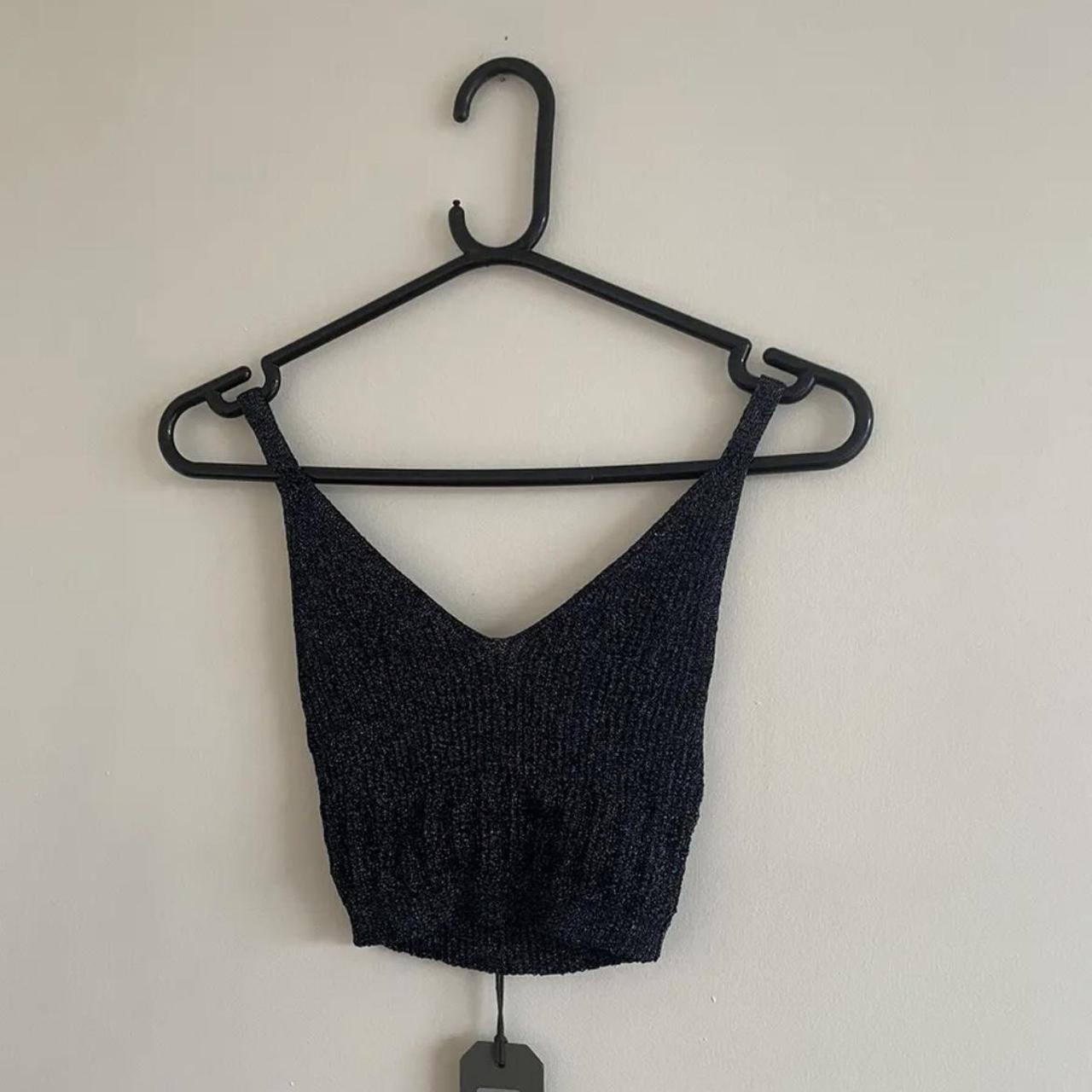 Allsaints 'Agnetha' sparkle crop vest top. Brand... - Depop