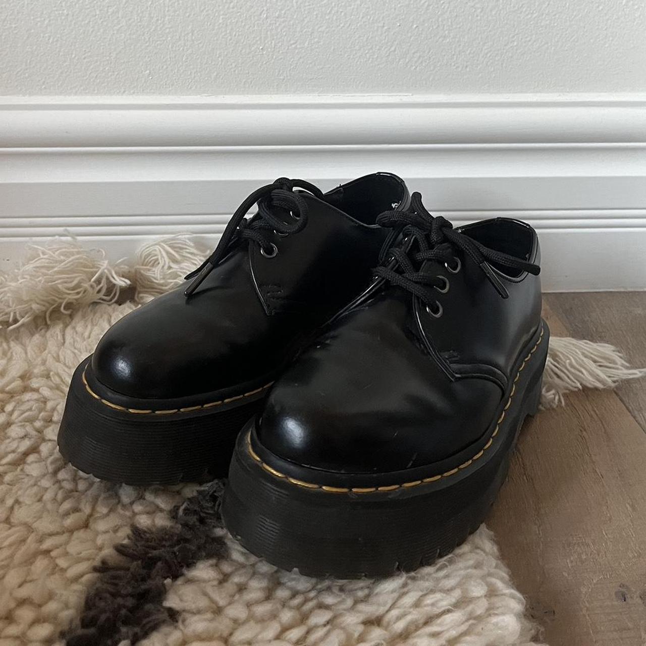 Cutie Dr. Martens 1461 black platform oxford shoes. Depop