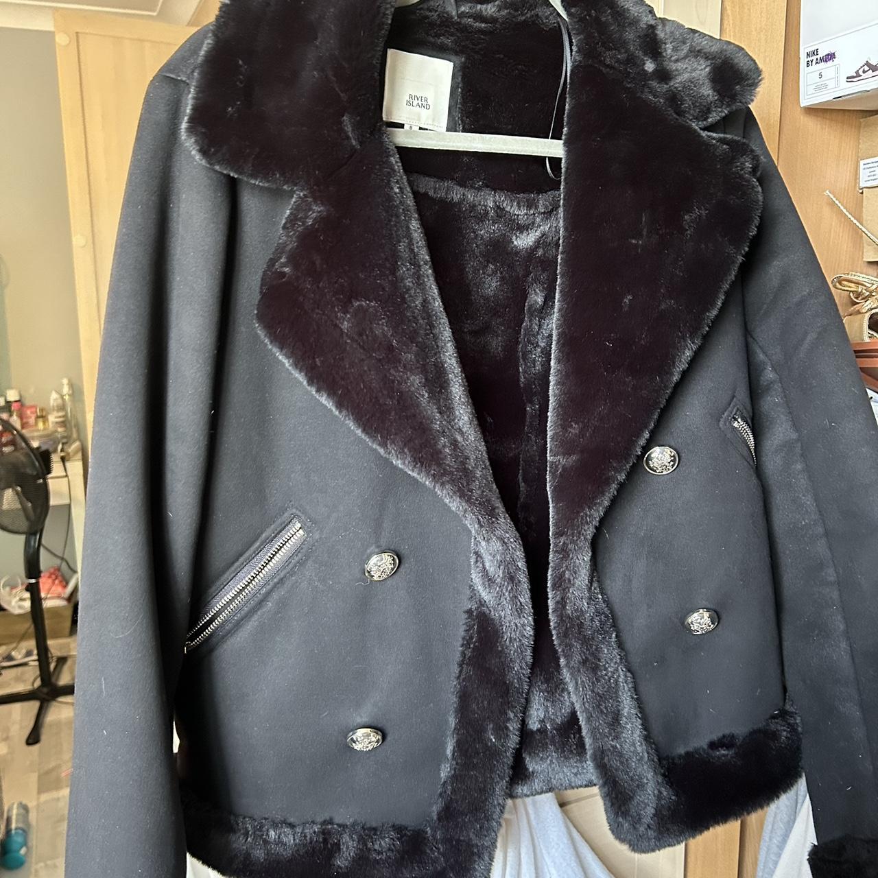 River island suede aviator jacket Worn a number