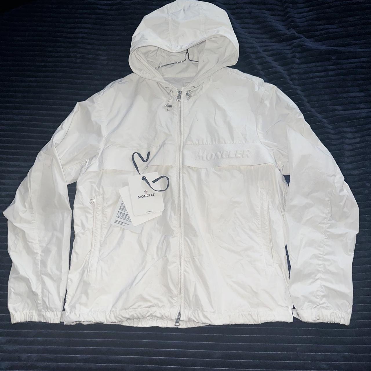 Moncler Benoit Giubbotto White Jacket Size 3 Bought. Depop