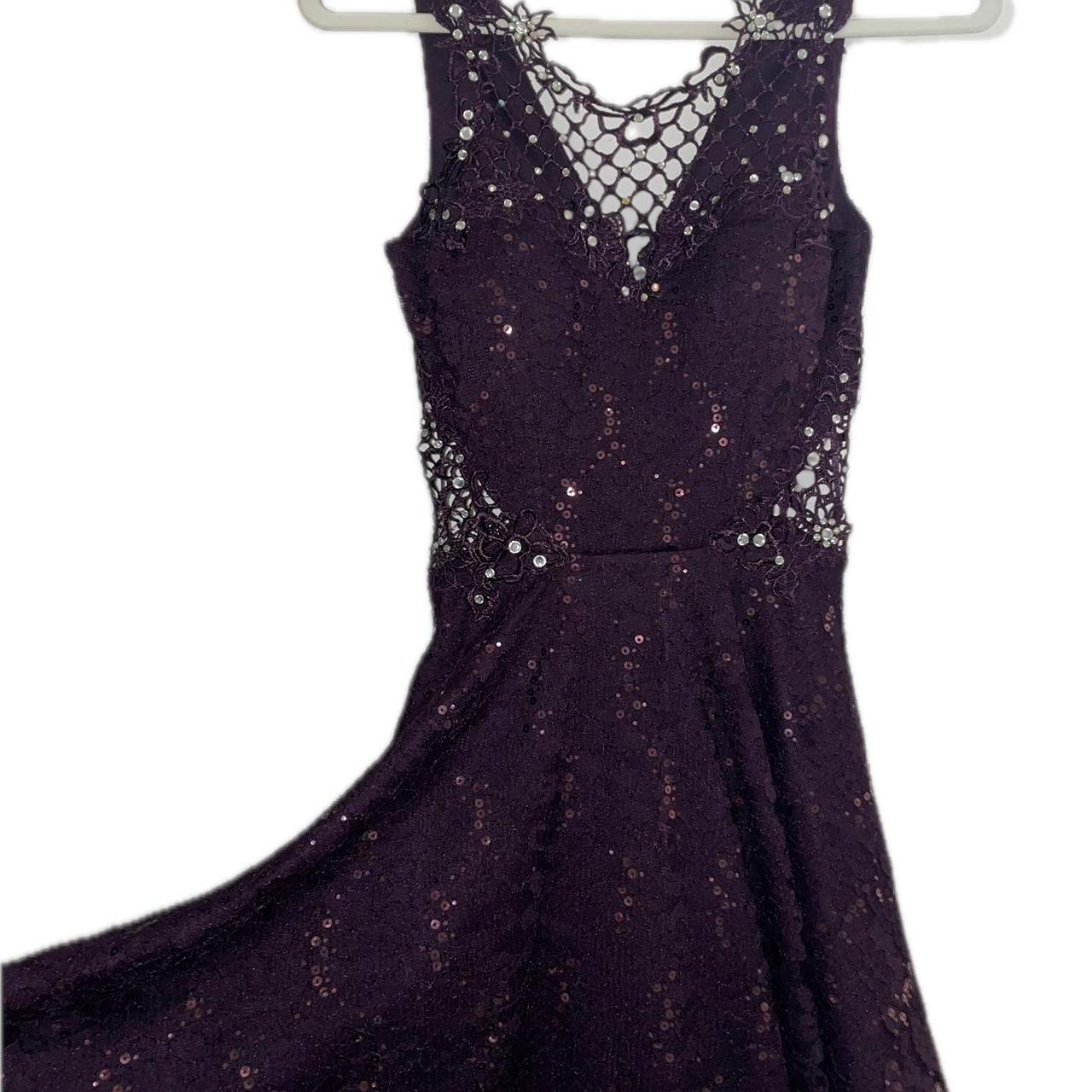 Jcpenney purple prom dress hotsell