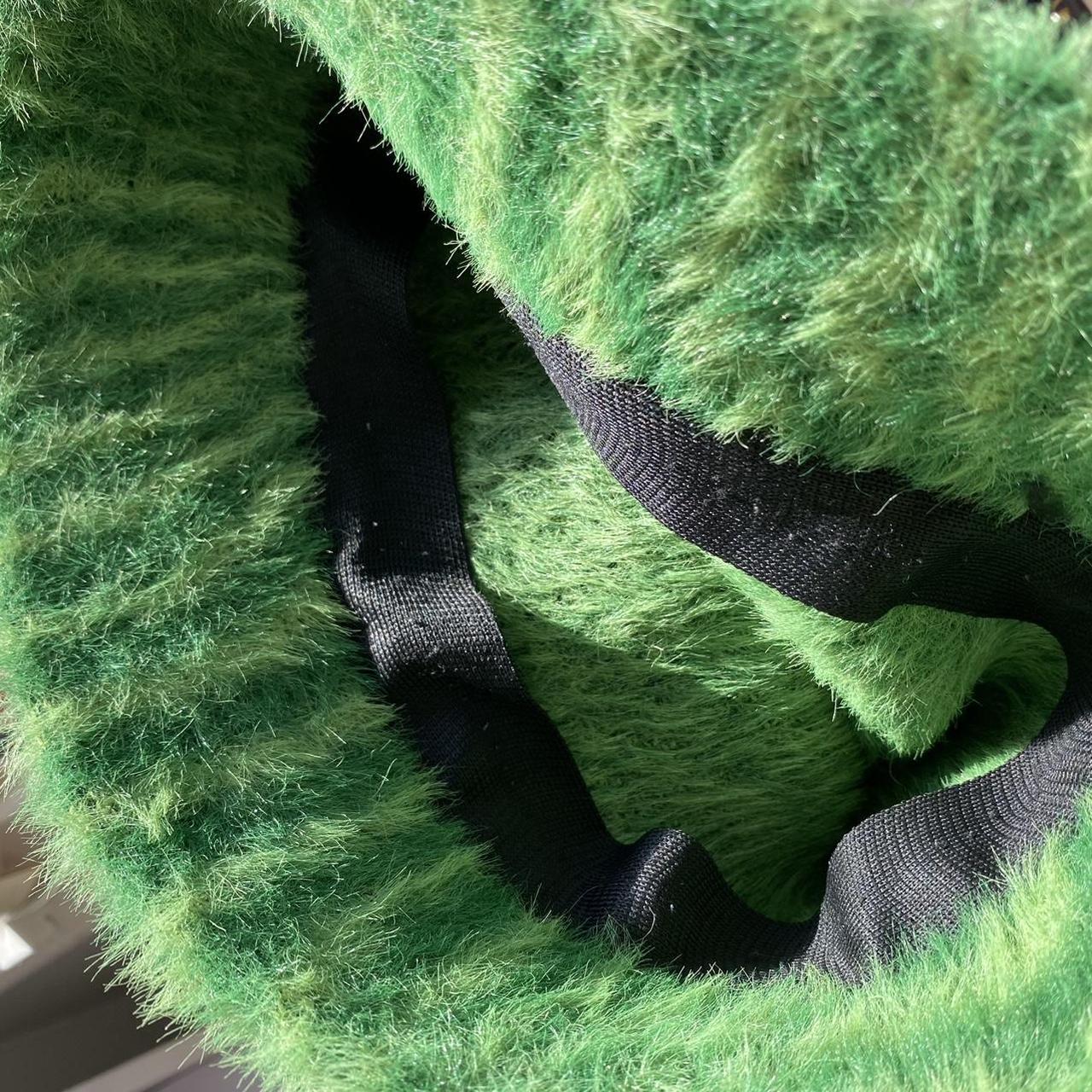 fluffy green bucket hat urban outfitters. kangol style Depop