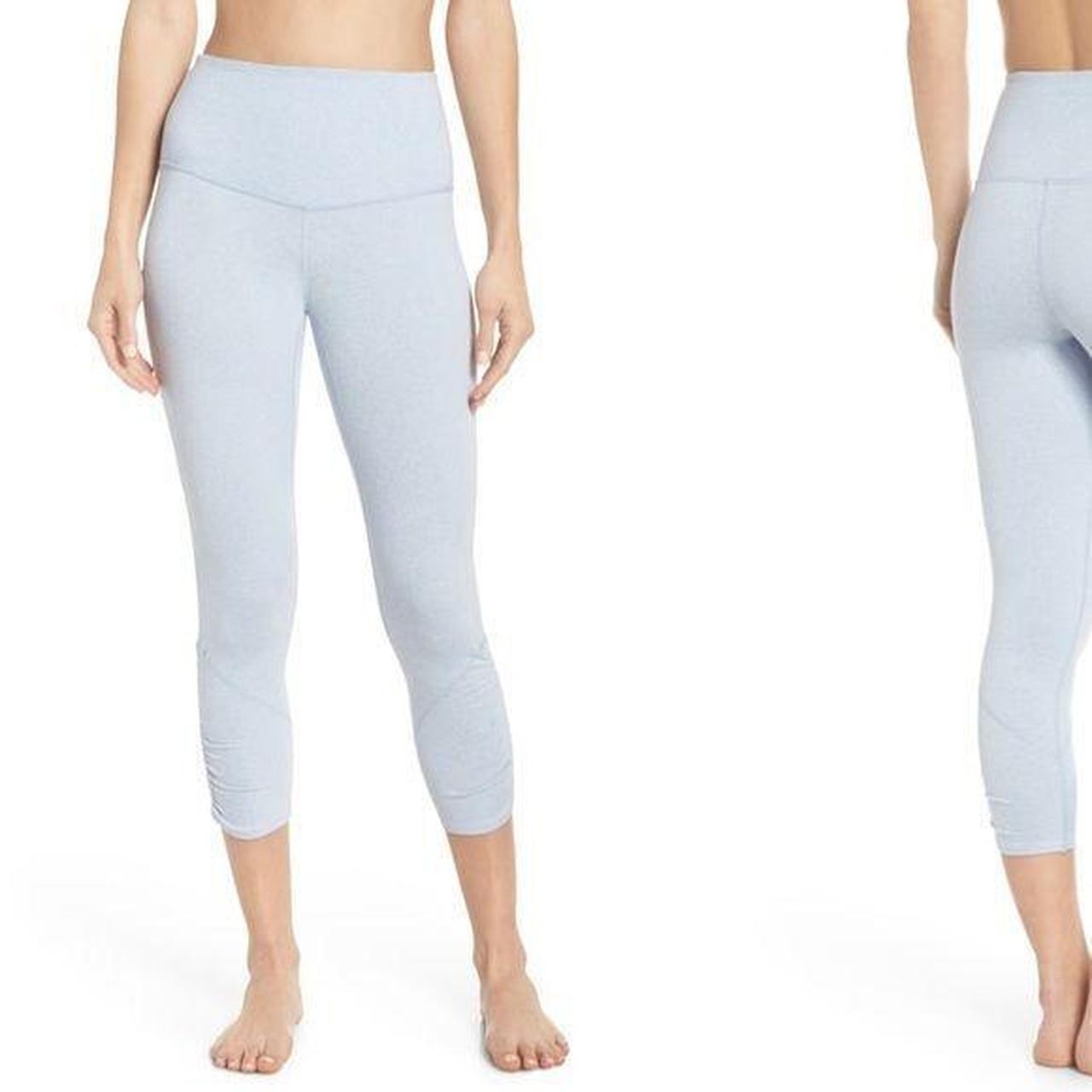 Zella Women's Leggings - Blue - L – Zella Crop Capri Athletic Ruched leggings Light …