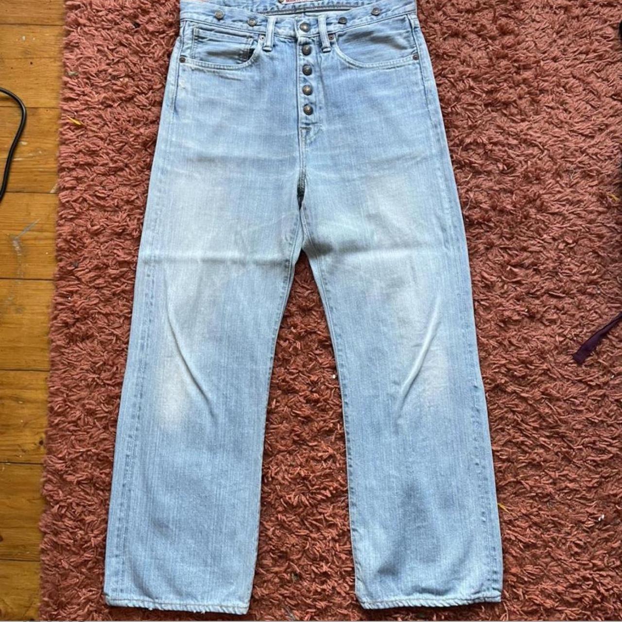 kapital light wash soft wide denim jeans. really... - Depop