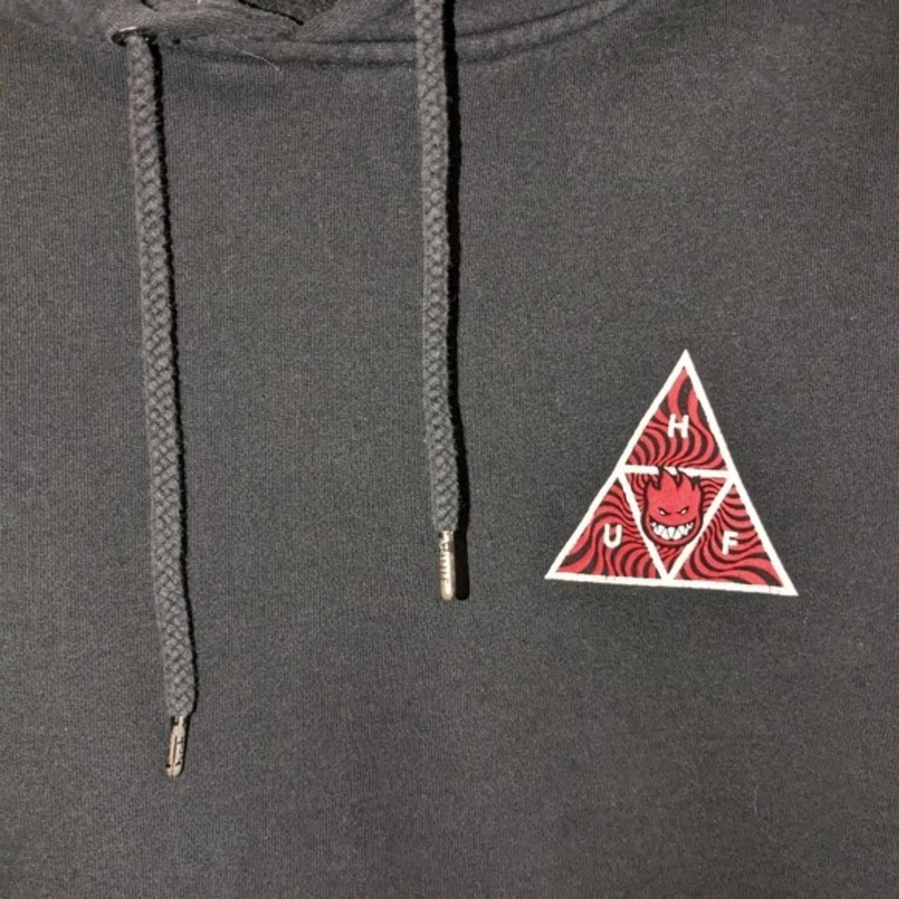 Huf x spitfire outlet triangle black hoodie