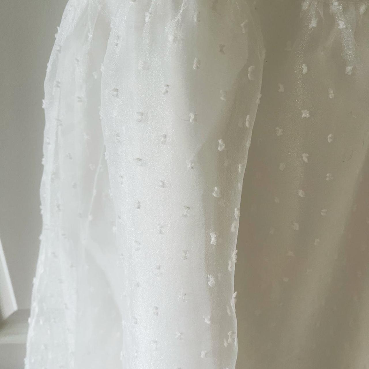 Mallow midi dress from Reformation featuring white,... | Depop 