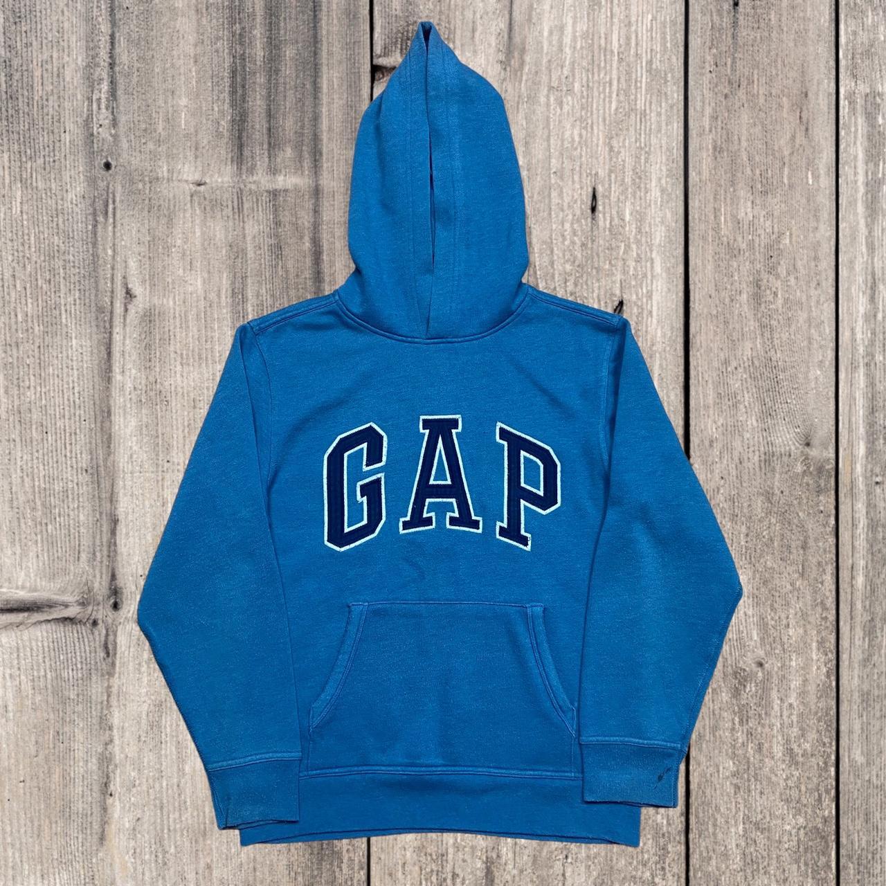 Gap Men's Blue Hoodie Depop