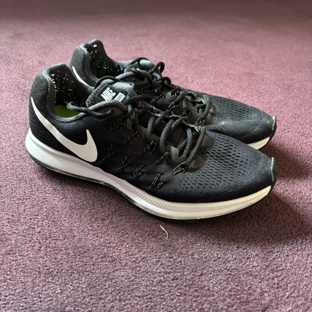 Nike air zoom pegasus 33 black fashion and white