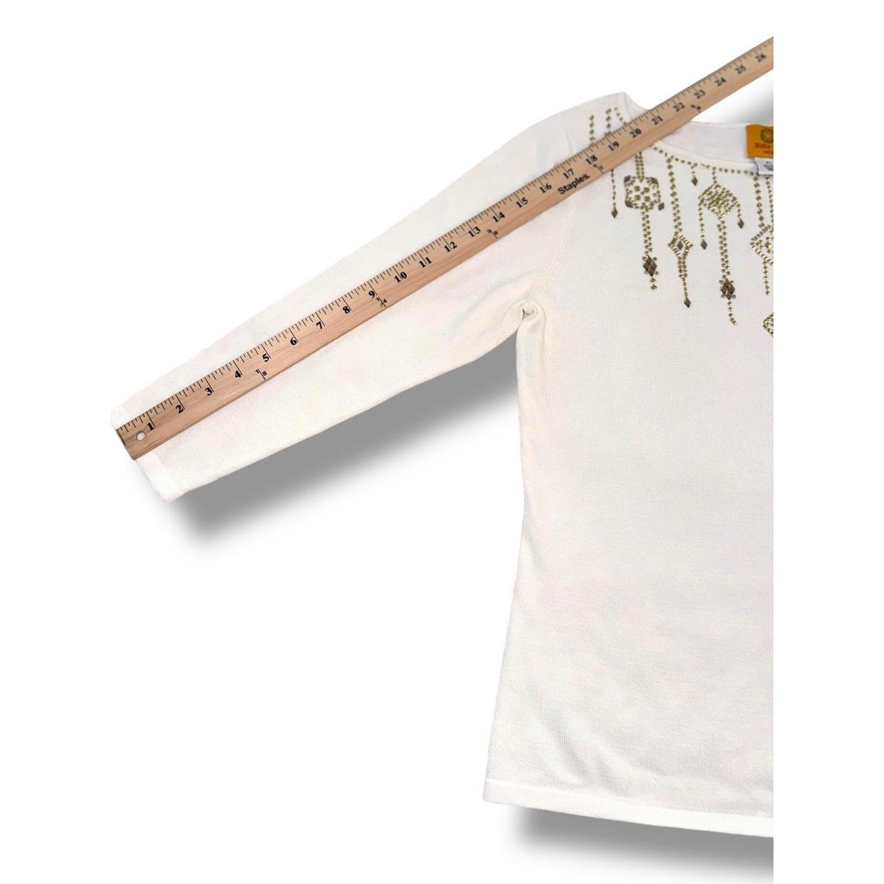 Ruby Rd. Women's Sweater - Cream/Gold - L – Ruby … - image 4